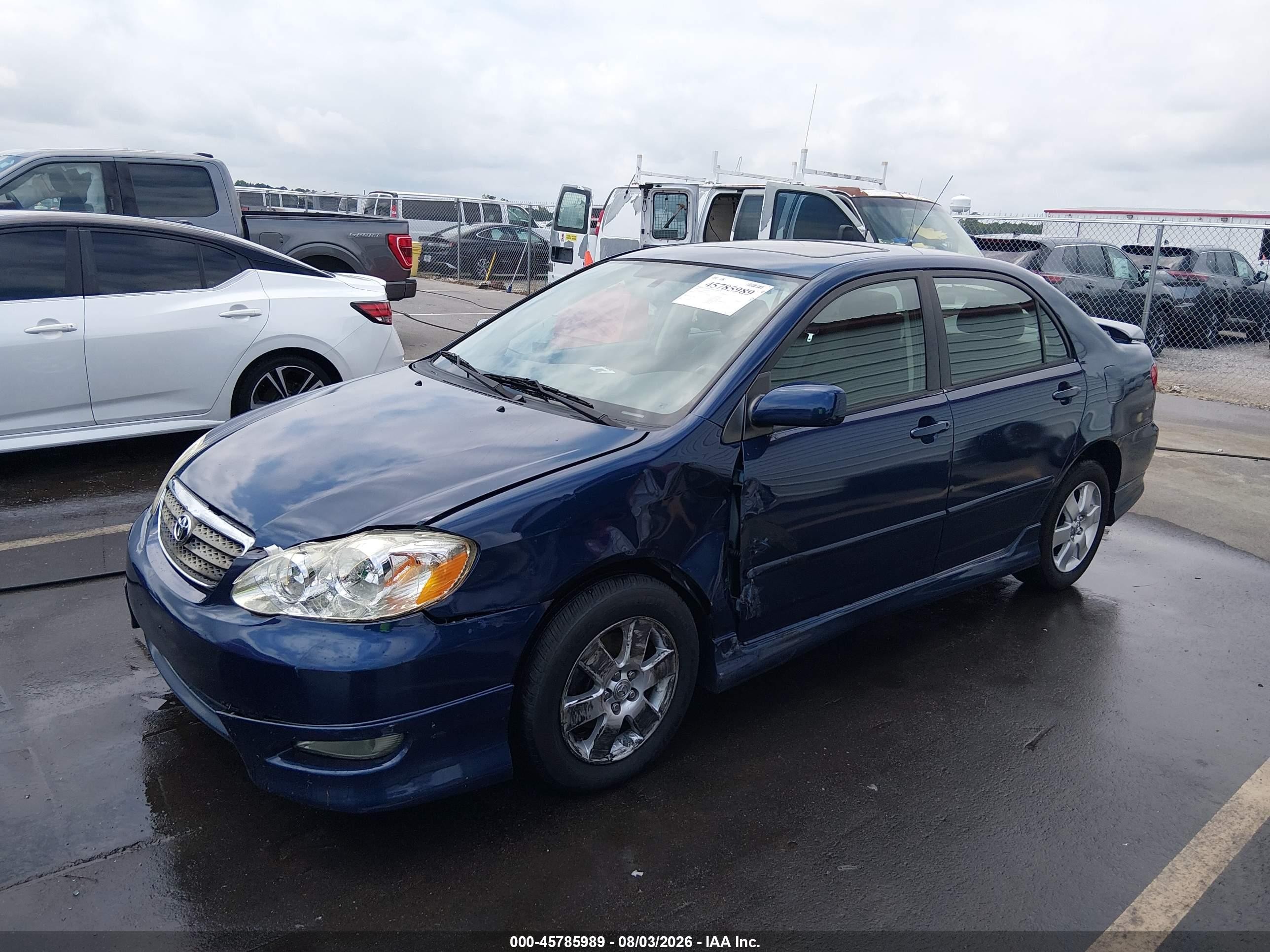 2006 Toyota Corolla S Blue vin: 2T1BR30E76C602873
