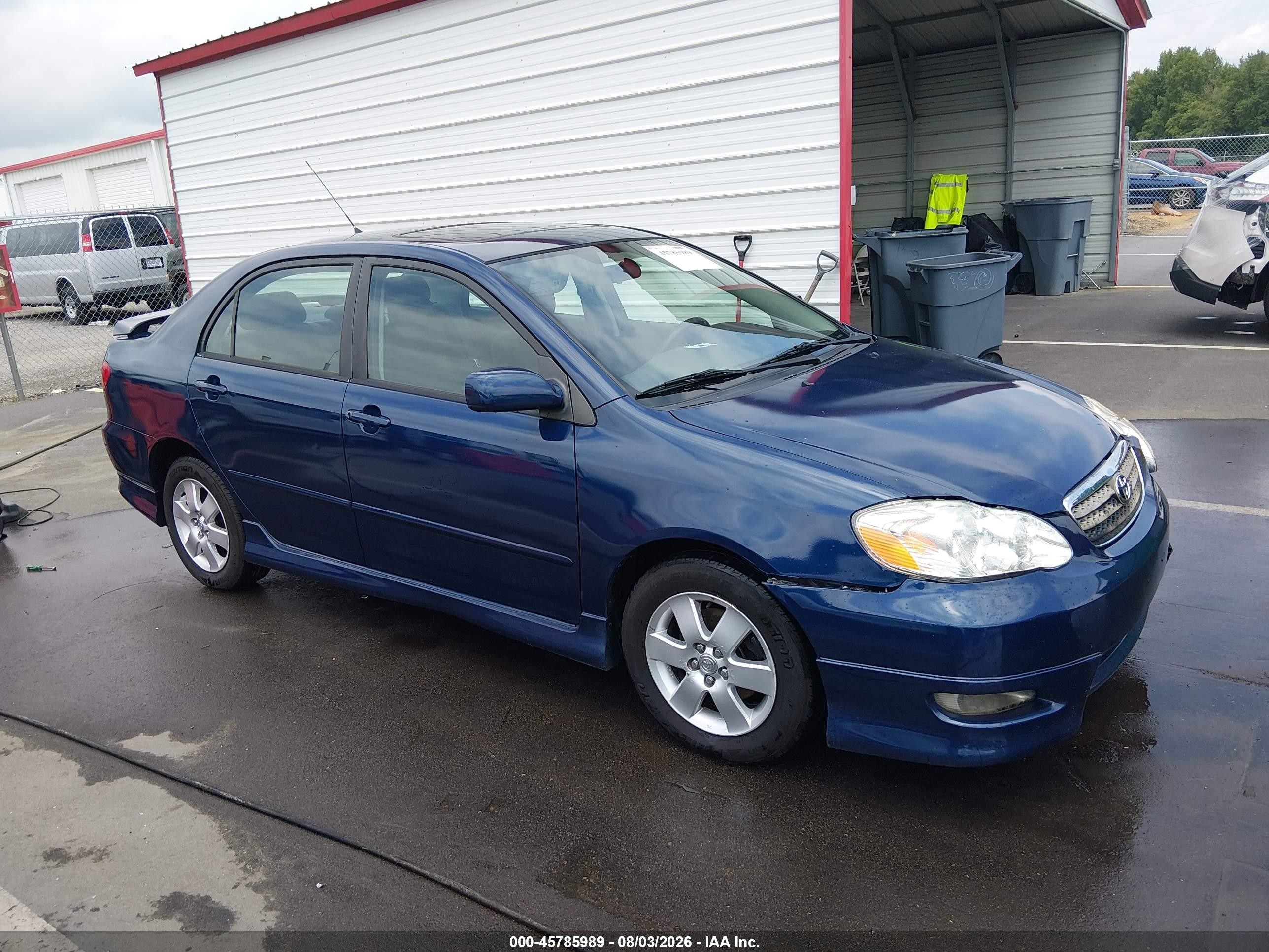 2006 Toyota Corolla S Blue vin: 2T1BR30E76C602873