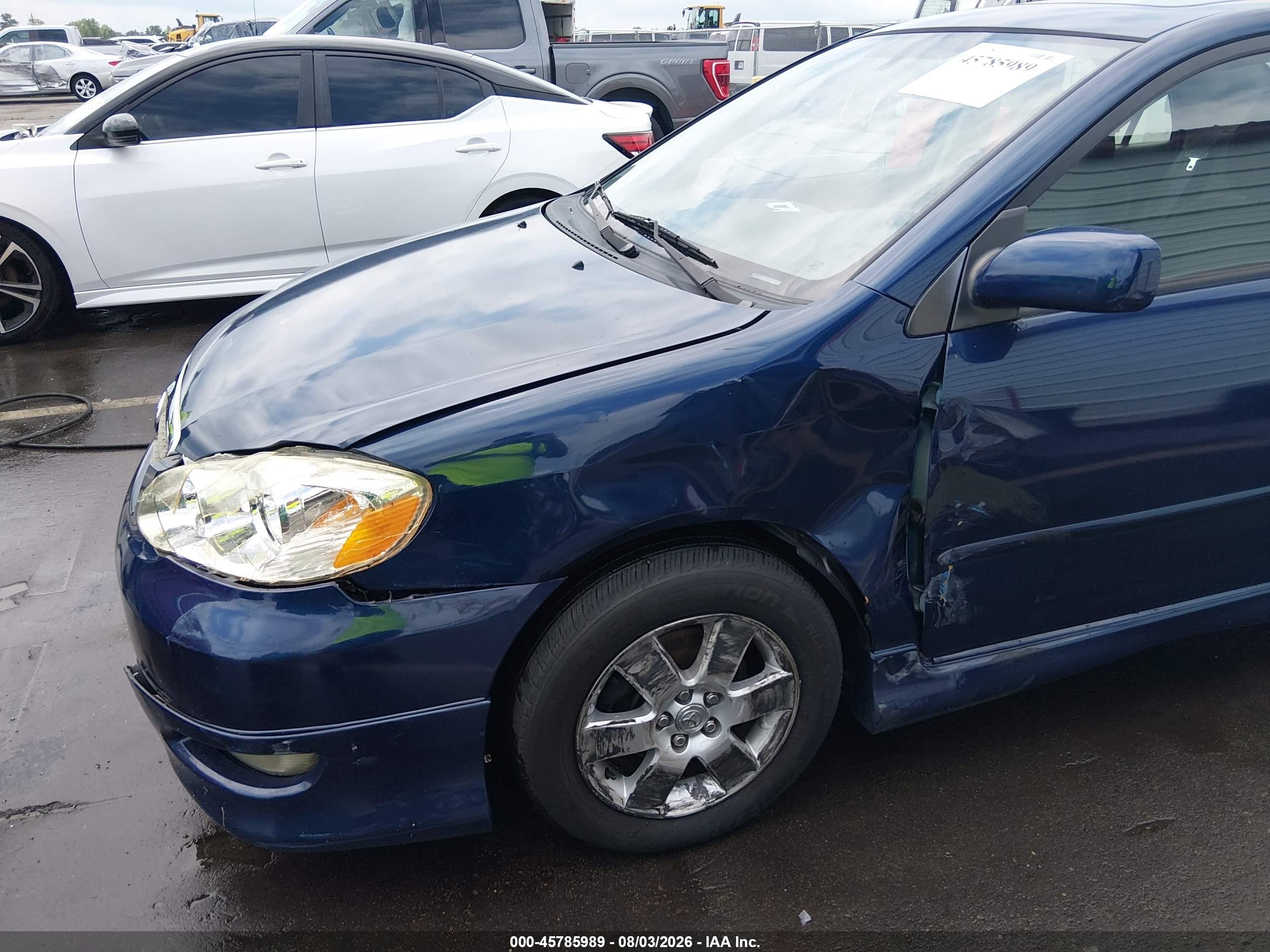 2006 Toyota Corolla S Blue vin: 2T1BR30E76C602873