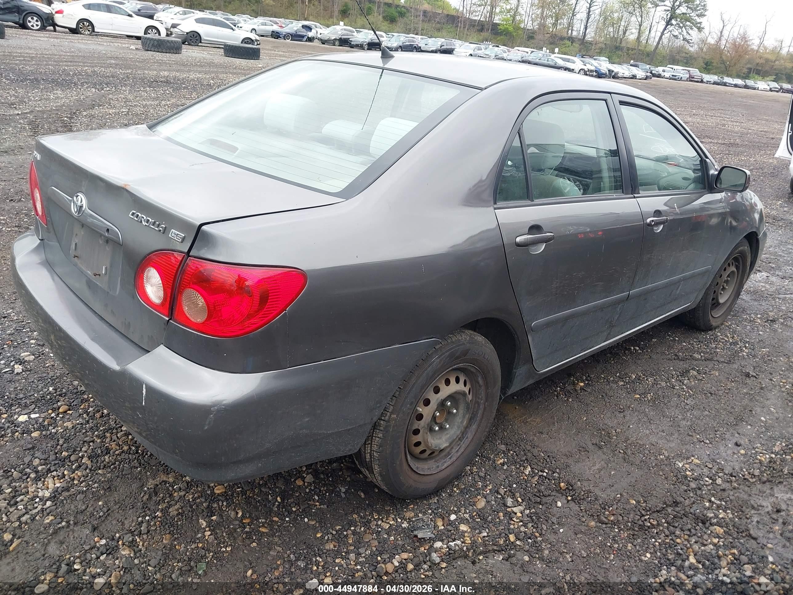 2008 Toyota Corolla Le Gray vin: 2T1BR30E88C916003