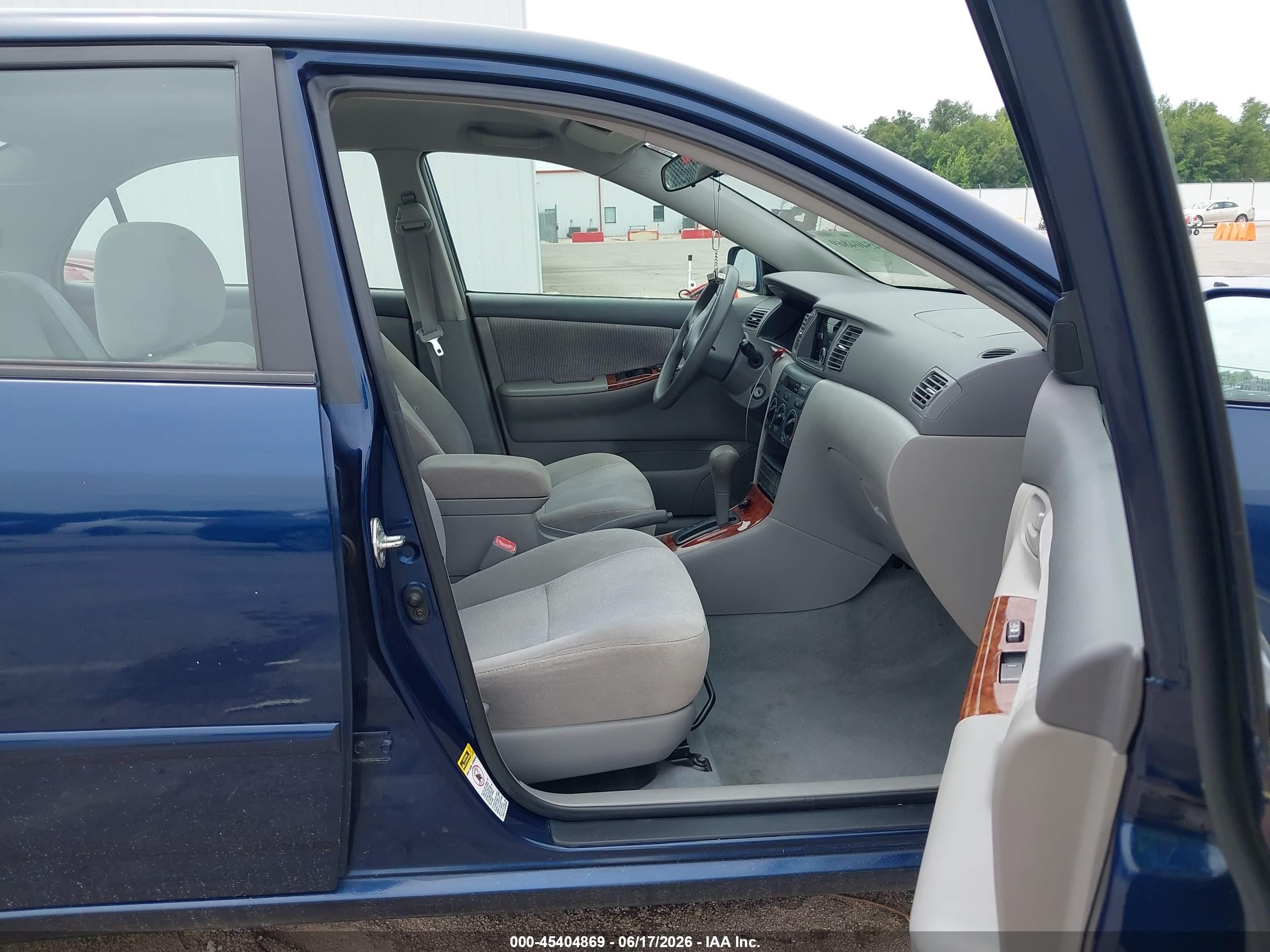 2006 Toyota Corolla Le Blue vin: 2T1BR30E96C680829