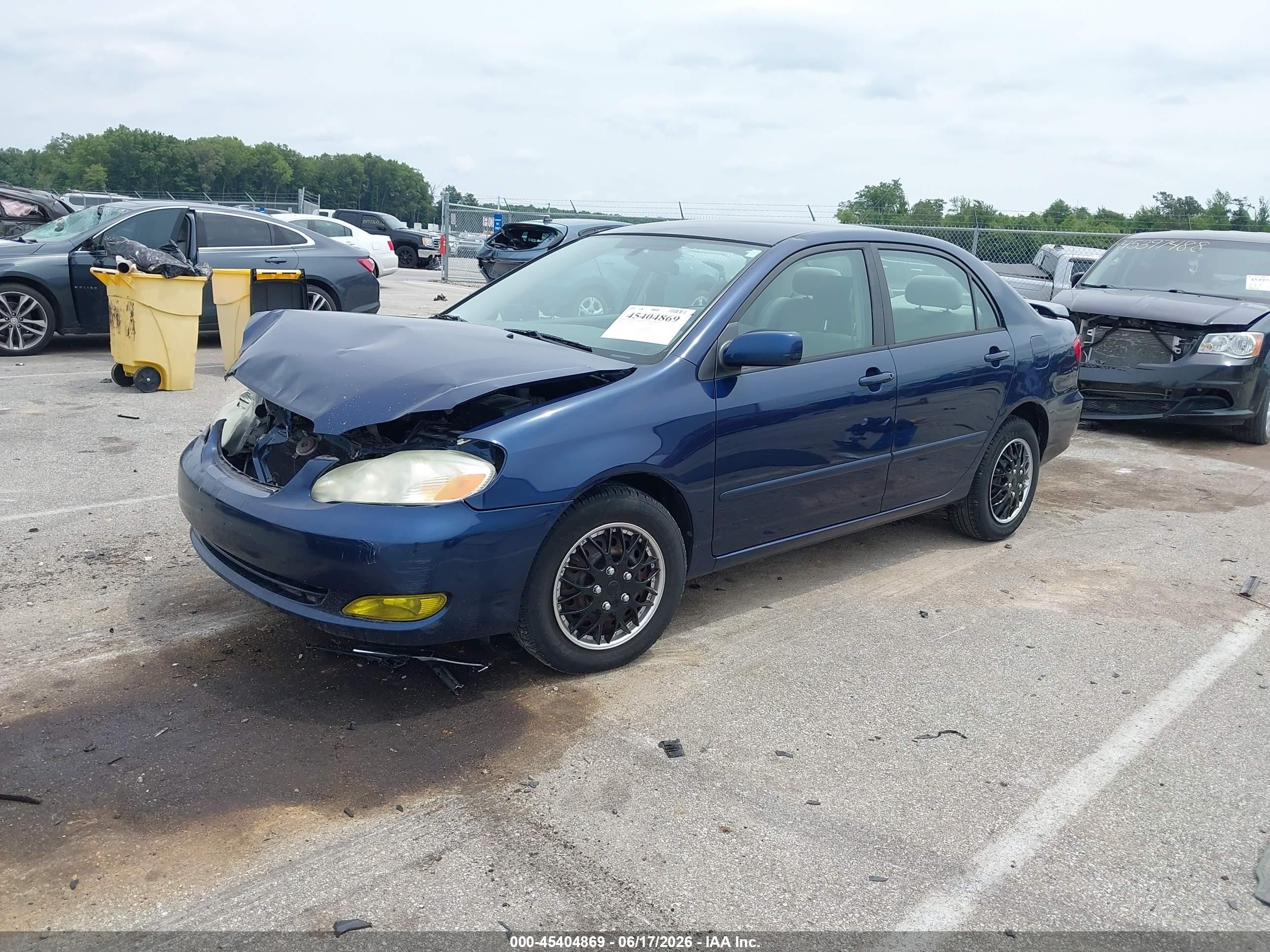 2006 Toyota Corolla Le Blue vin: 2T1BR30E96C680829