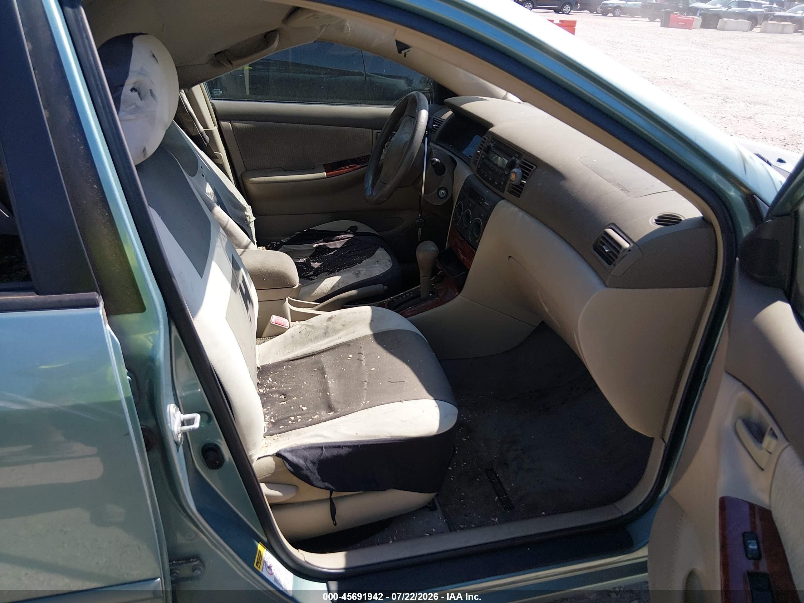 2007 Toyota Corolla Le Green vin: 2T1BR30E97C750718