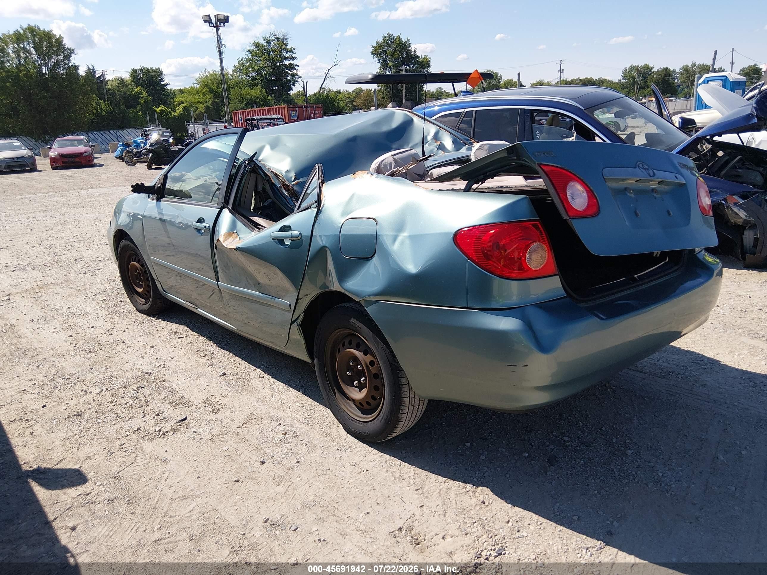2007 Toyota Corolla Le Green vin: 2T1BR30E97C750718
