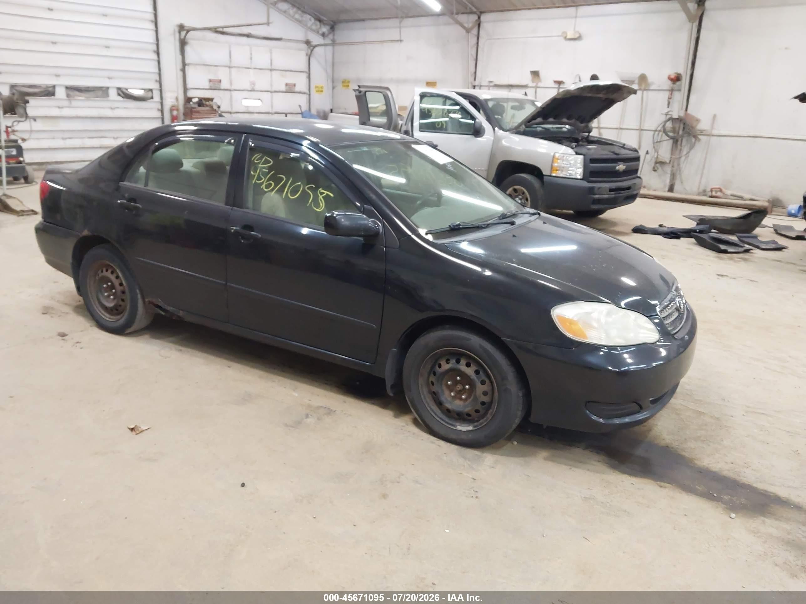 2007 Toyota Corolla Le Black vin: 2T1BR30E97C769205