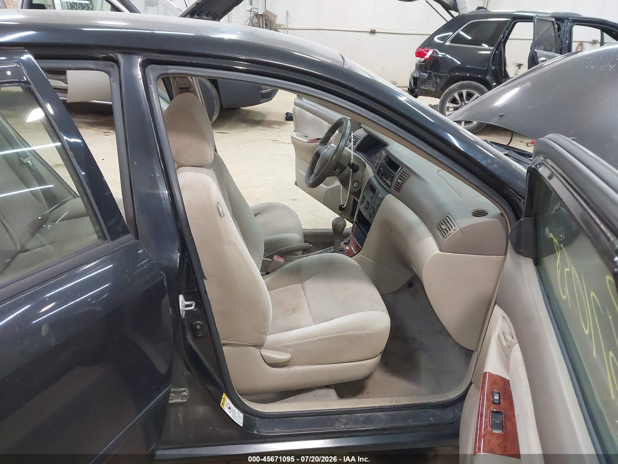 2007 Toyota Corolla Le Black vin: 2T1BR30E97C769205