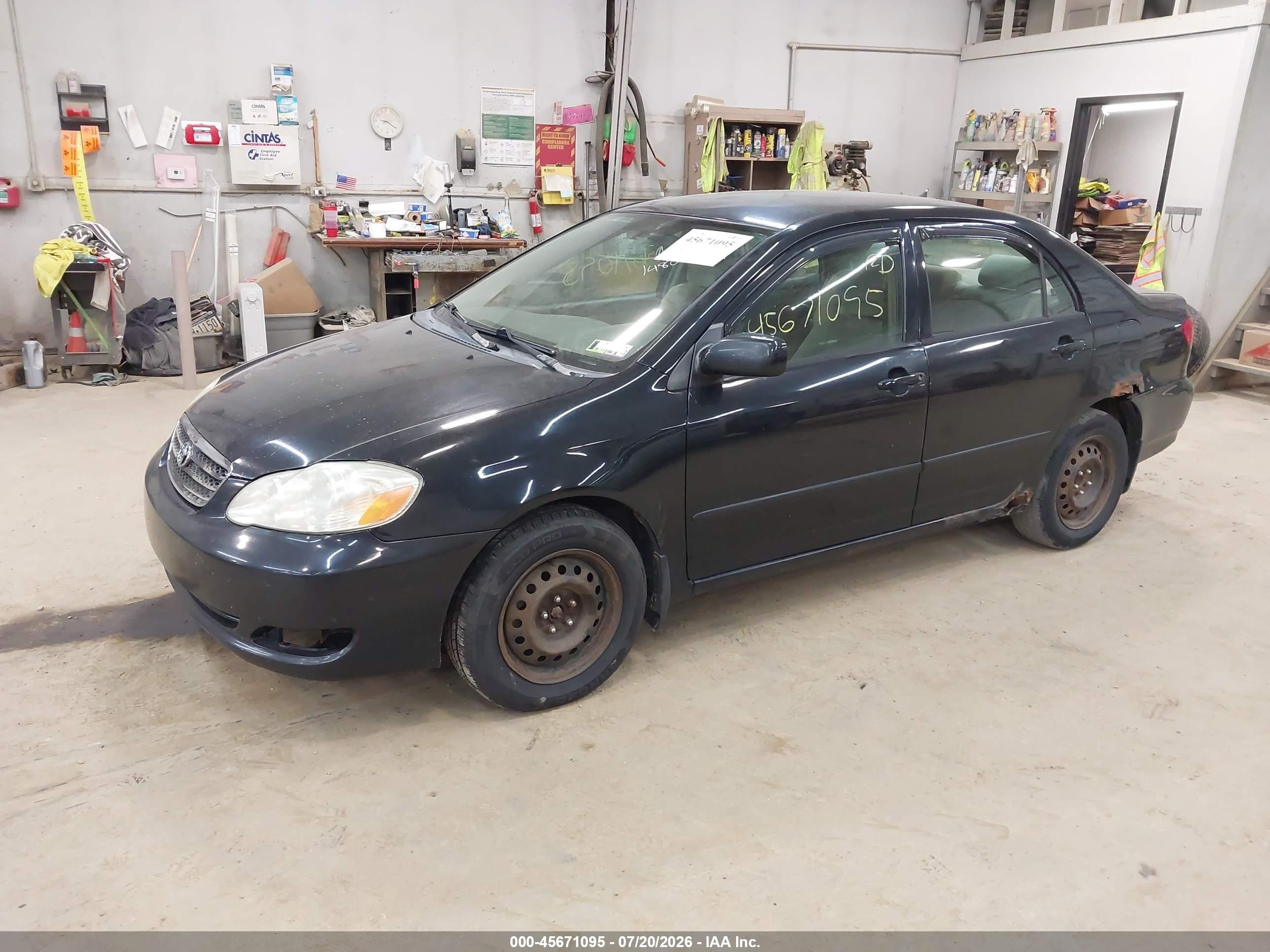 2007 Toyota Corolla Le Black vin: 2T1BR30E97C769205