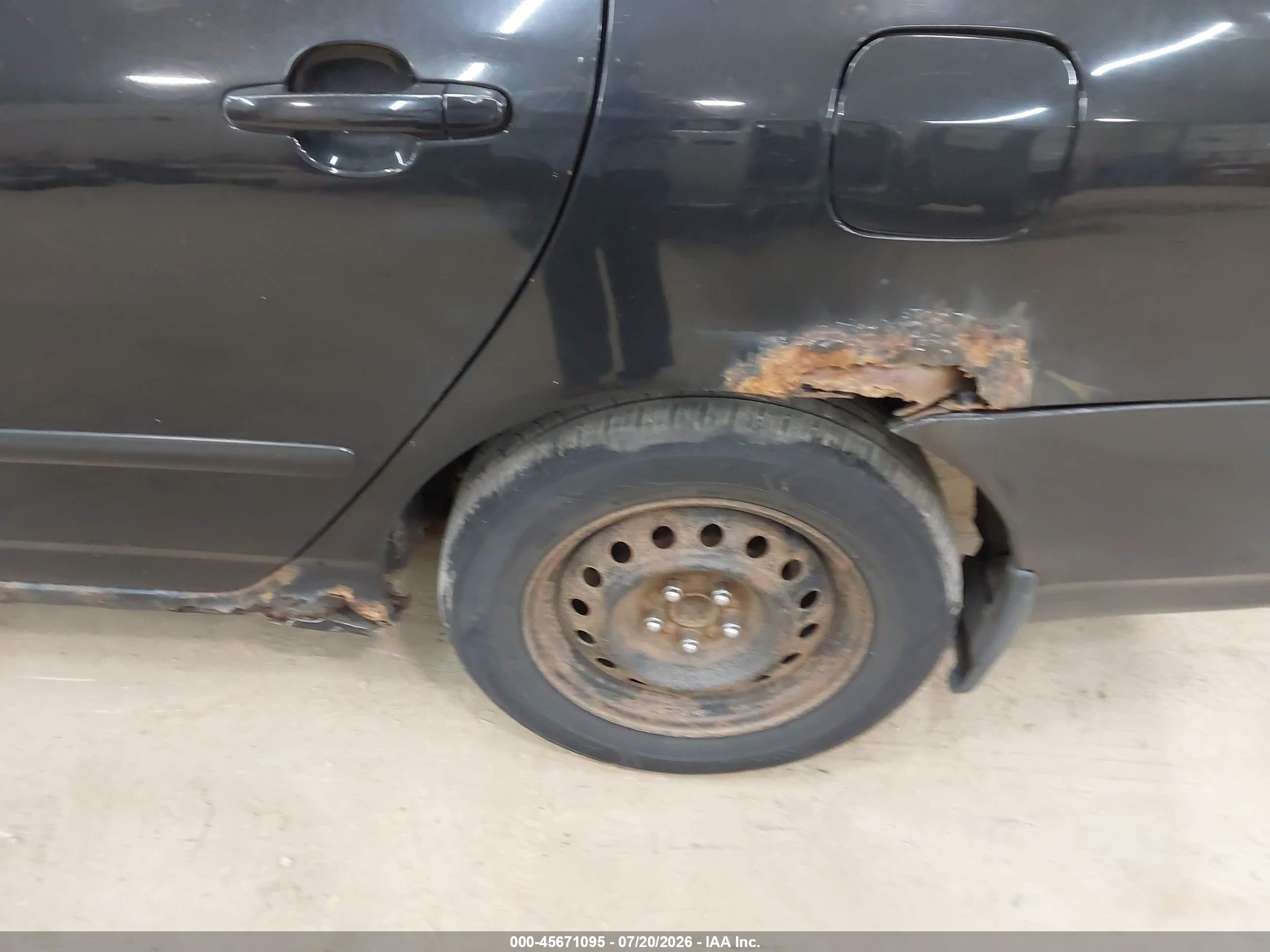 2007 Toyota Corolla Le Black vin: 2T1BR30E97C769205