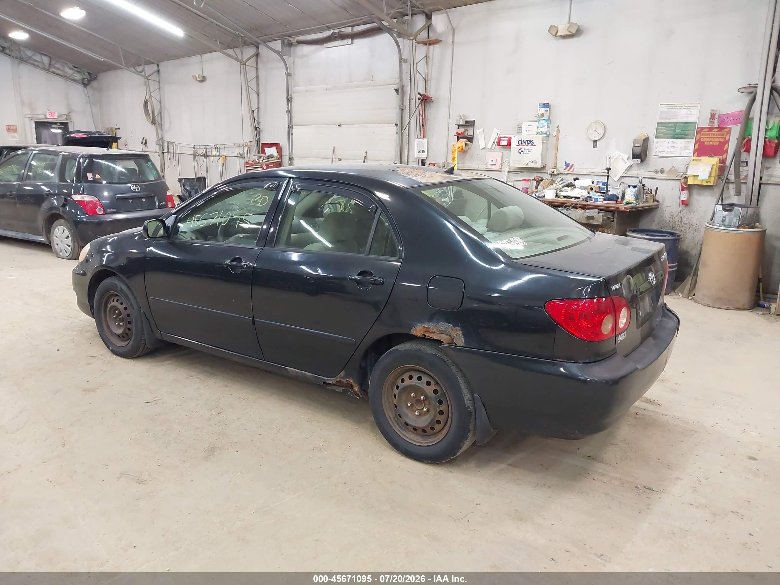 2007 Toyota Corolla Le Black vin: 2T1BR30E97C769205
