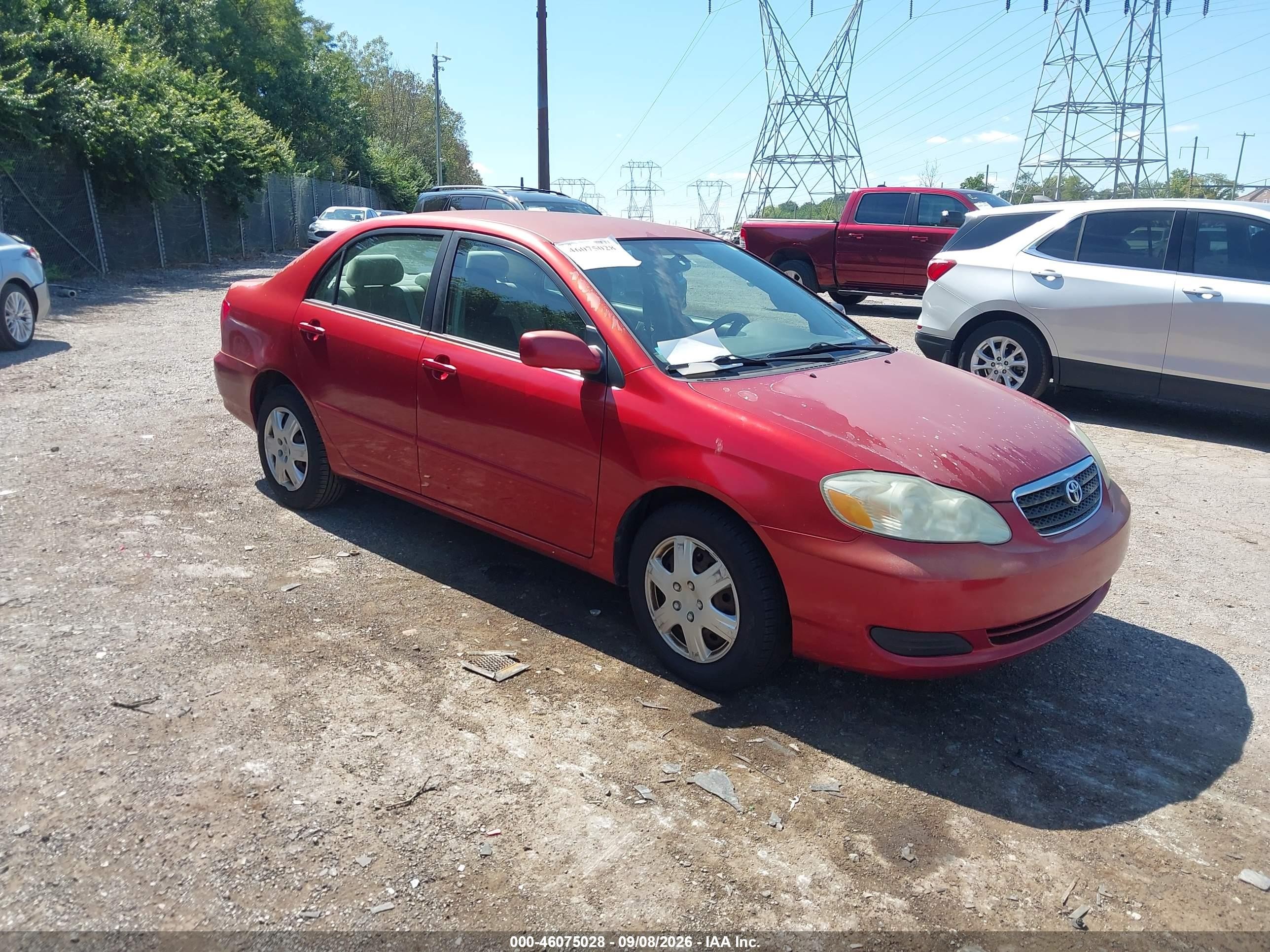 2007 Toyota Corolla Le Maroon vin: 2T1BR30E97C794461