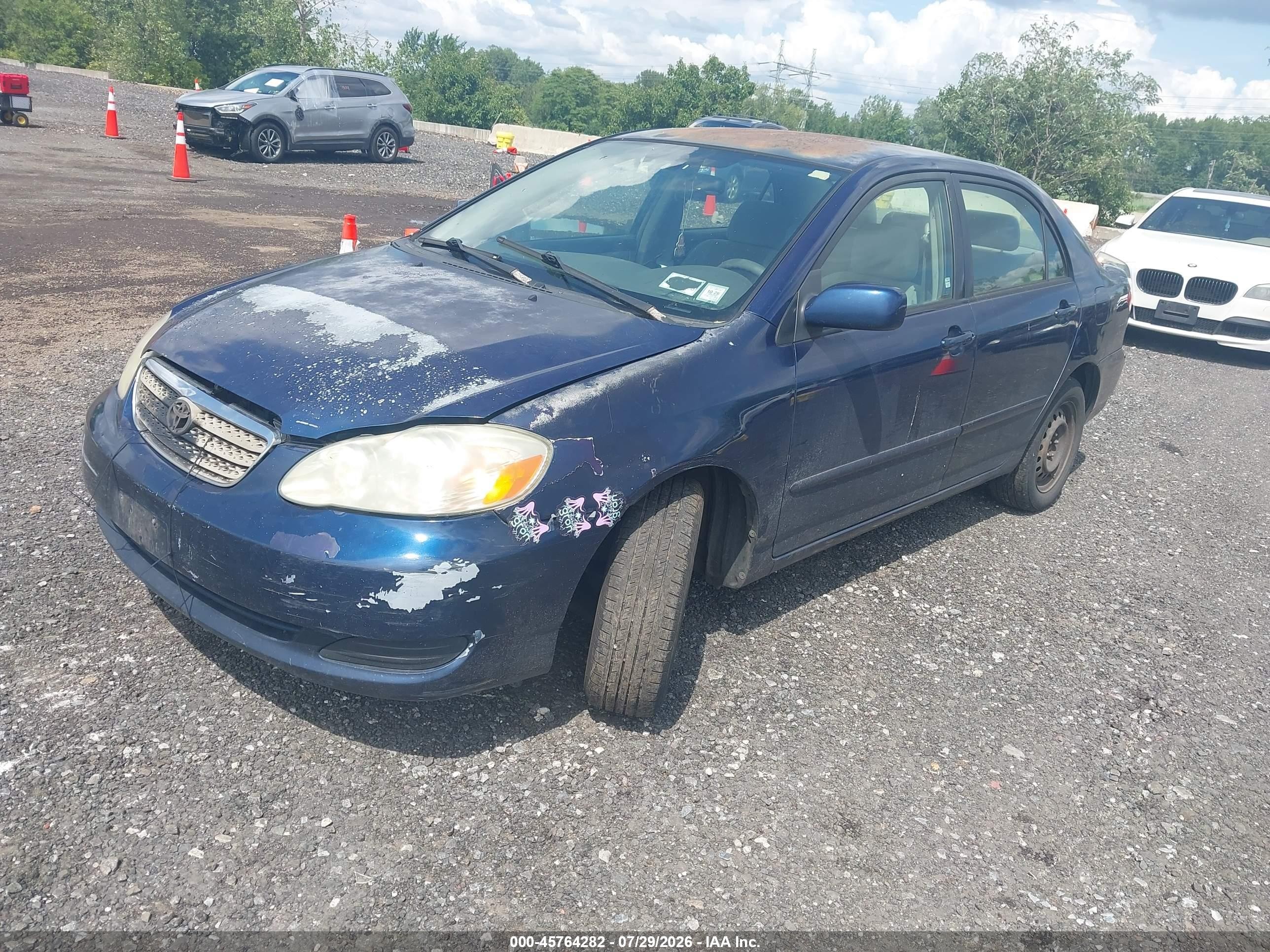 2008 Toyota Corolla Le Синий vin: 2T1BR30E98C860475