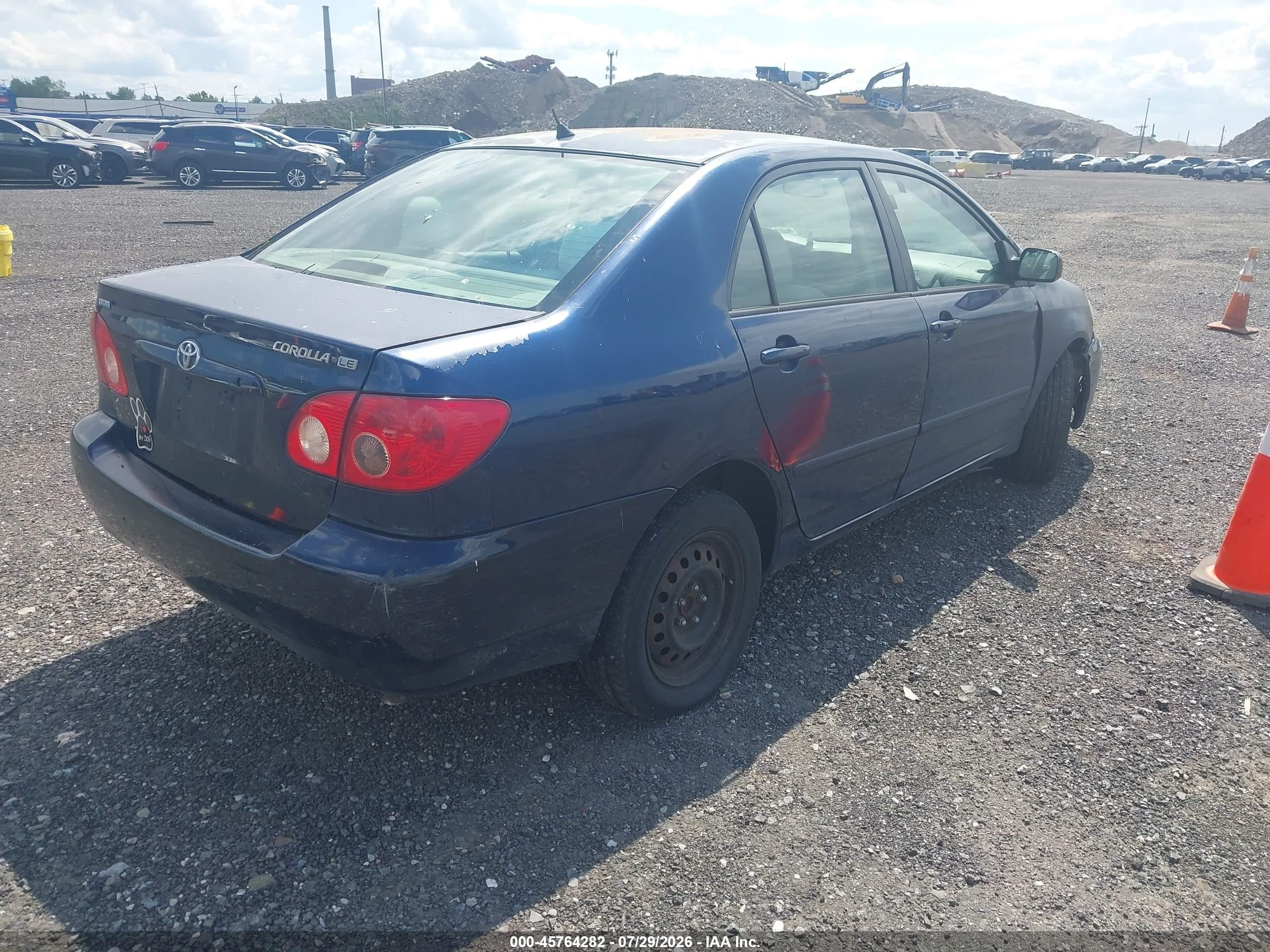 2008 Toyota Corolla Le Синий vin: 2T1BR30E98C860475