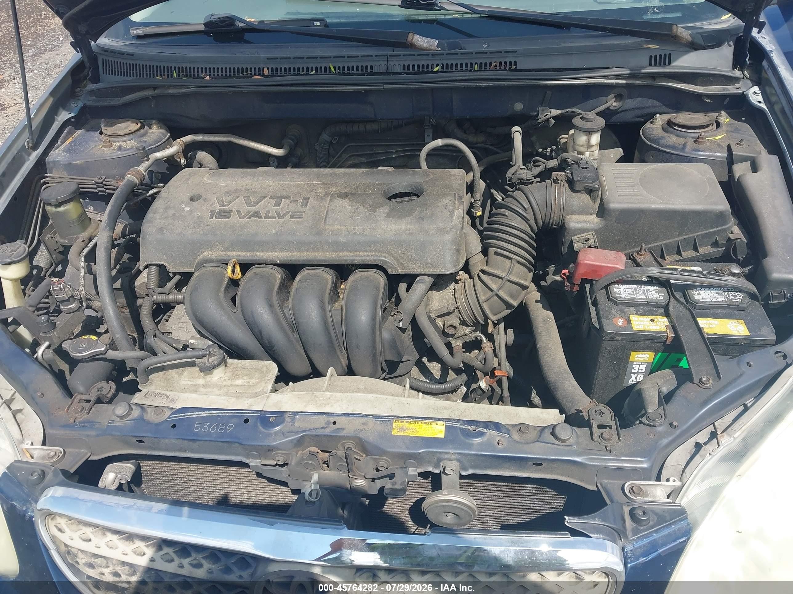 2008 Toyota Corolla Le Синий vin: 2T1BR30E98C860475