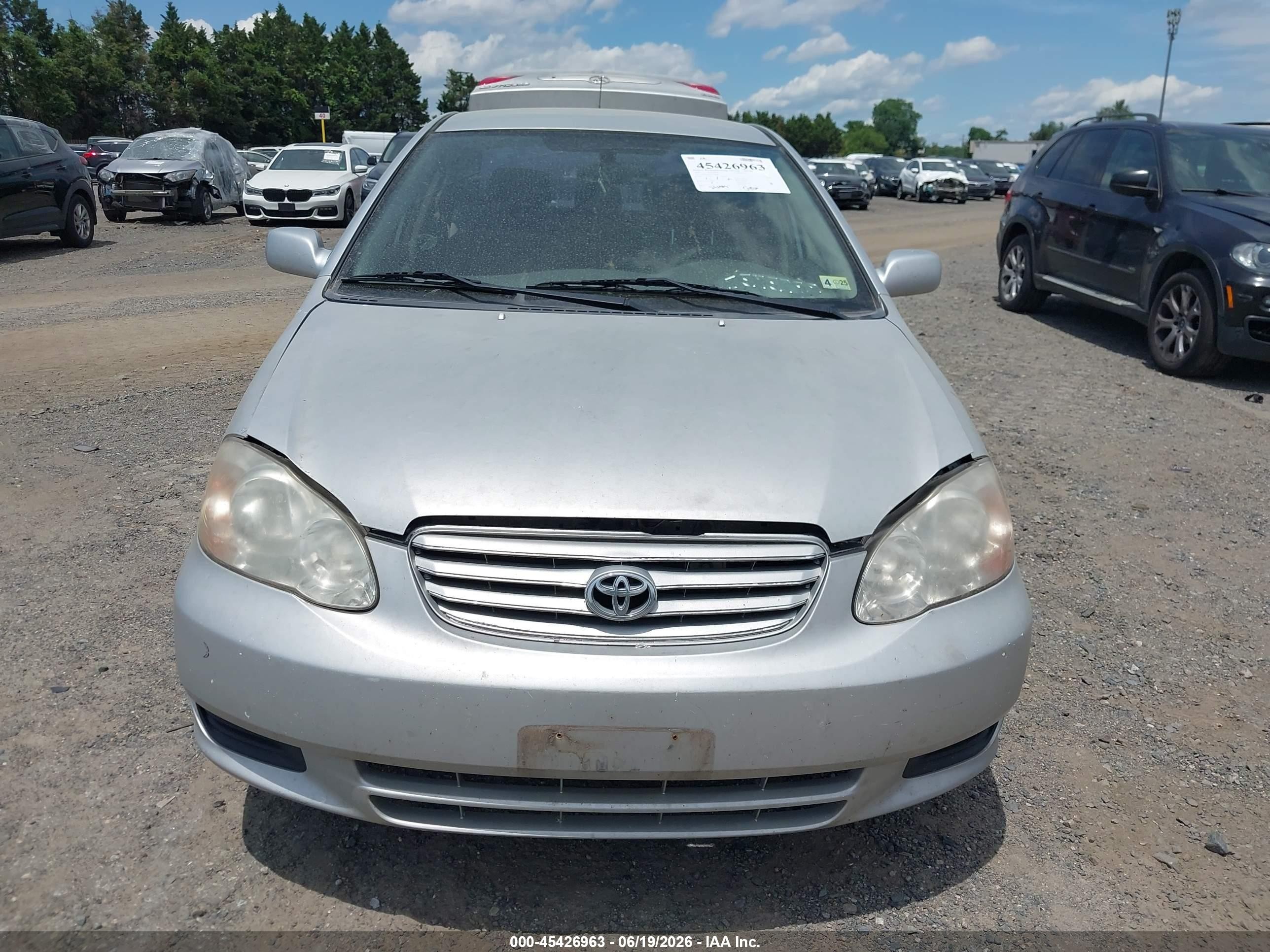 2005 Toyota Corolla Le Silver vin: 2T1BR30EX5C448691
