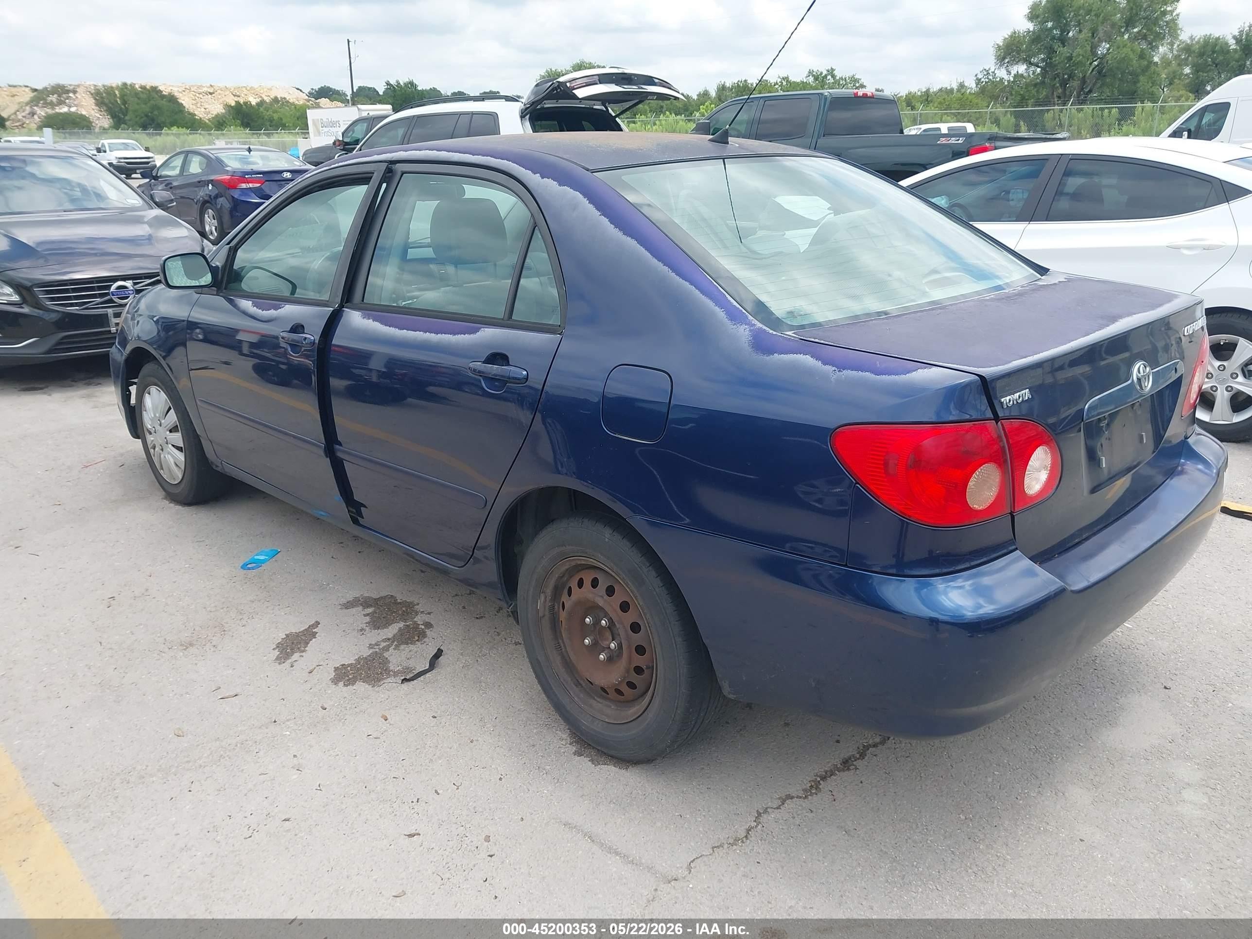 2006 Toyota Corolla Le Blue vin: 2T1BR30EX6C600101