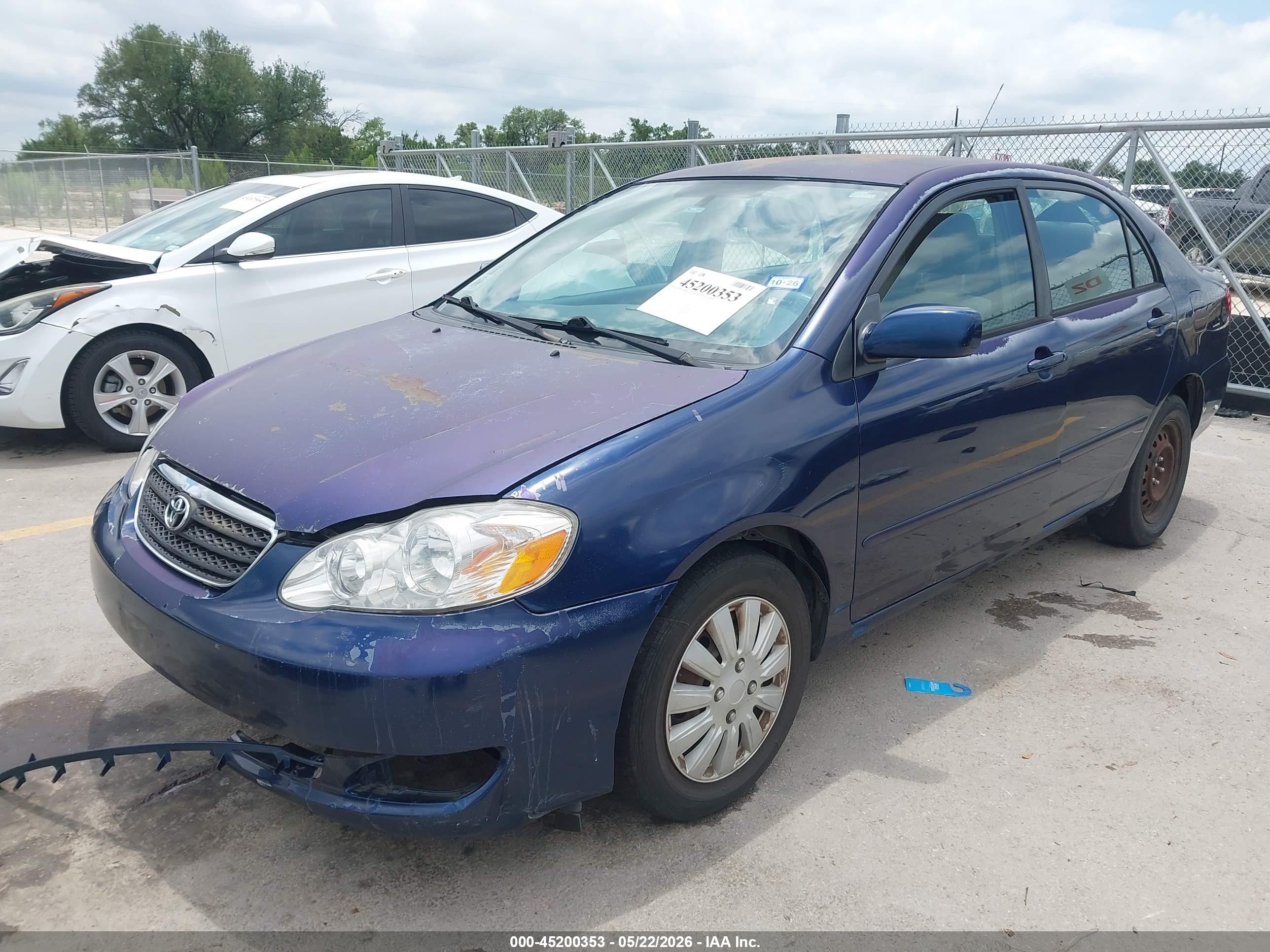 2006 Toyota Corolla Le Blue vin: 2T1BR30EX6C600101