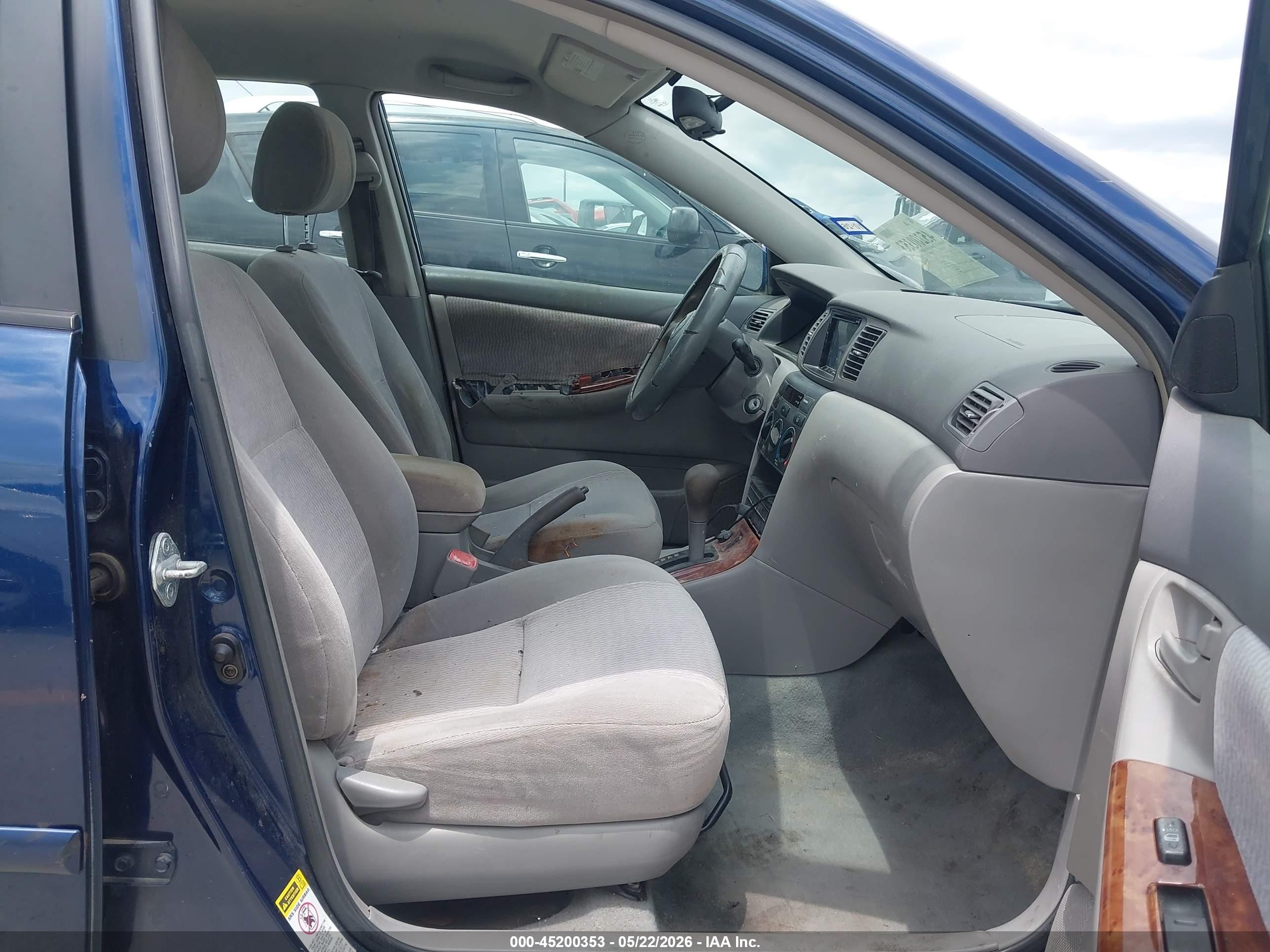 2006 Toyota Corolla Le Blue vin: 2T1BR30EX6C600101