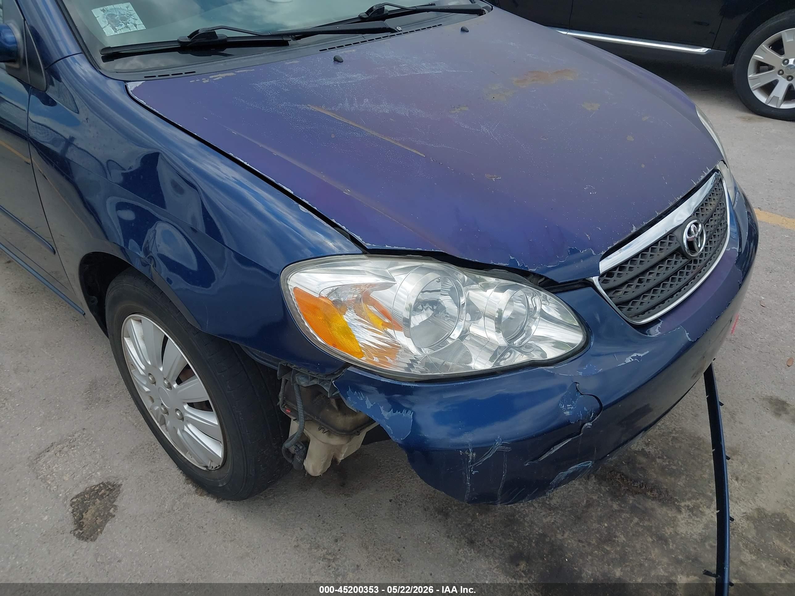 2006 Toyota Corolla Le Blue vin: 2T1BR30EX6C600101