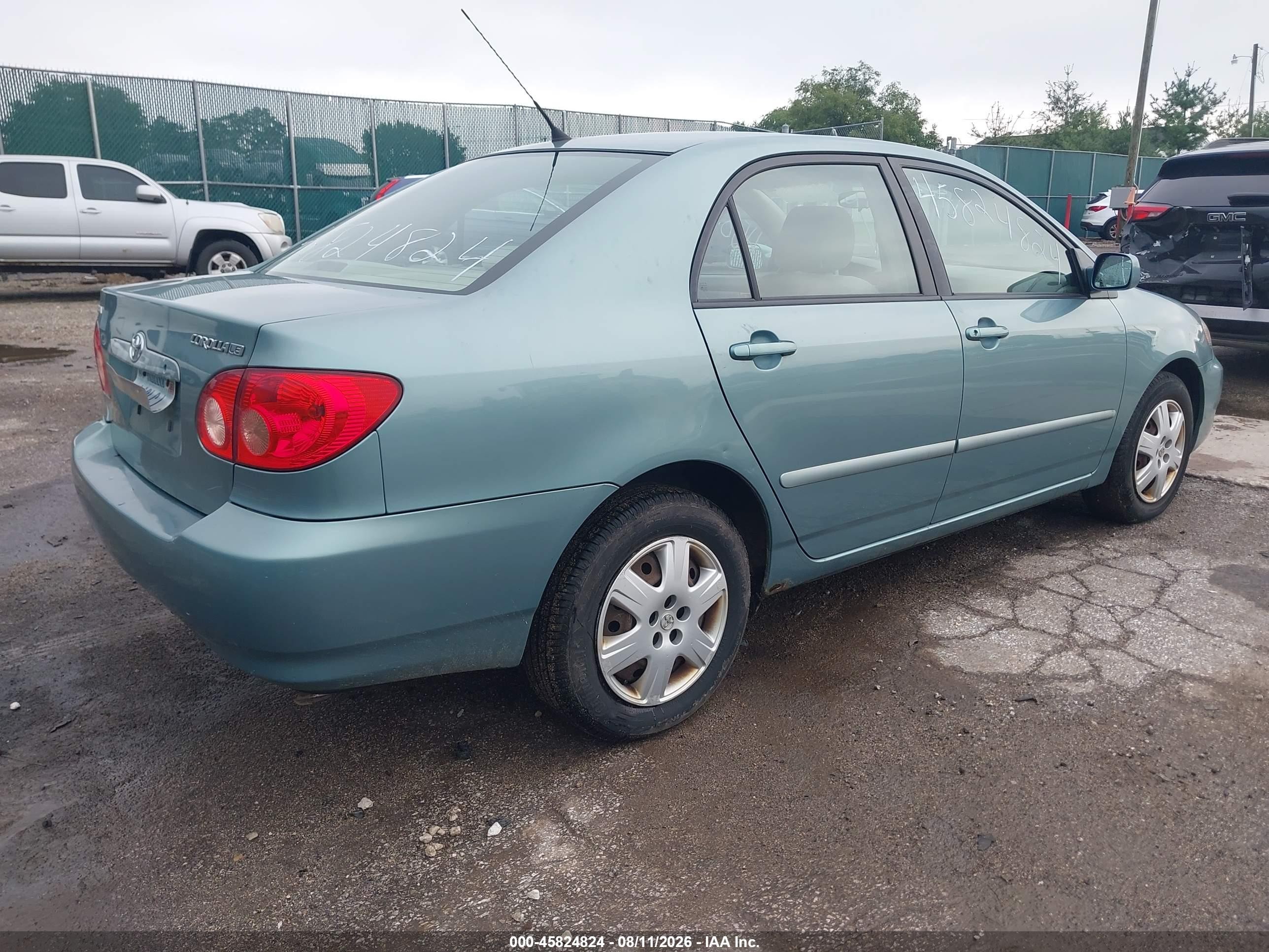 2006 Toyota Corolla Le Light Blue vin: 2T1BR30EX6C632434