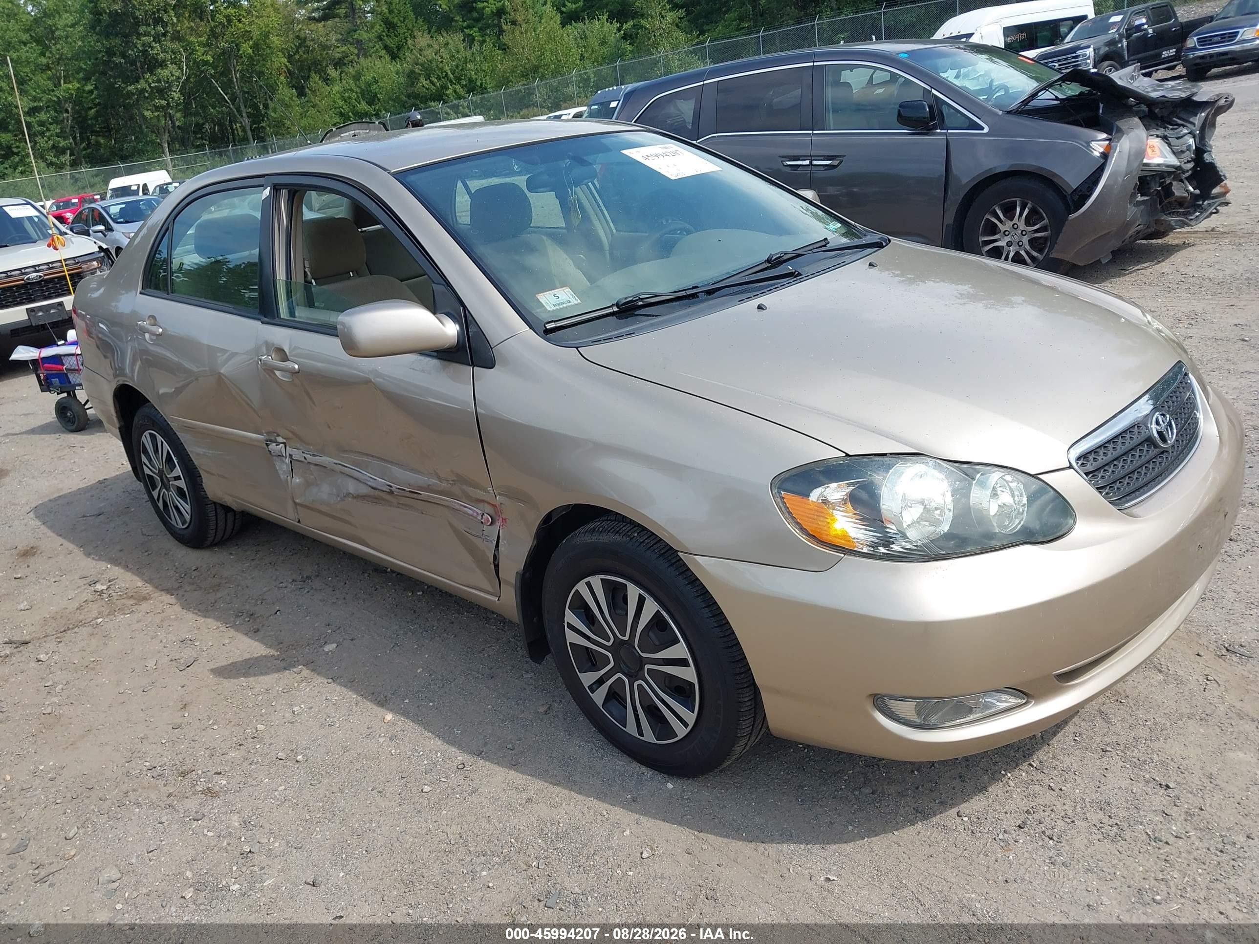 2007 Toyota Corolla Le Gold vin: 2T1BR30EX7C720823