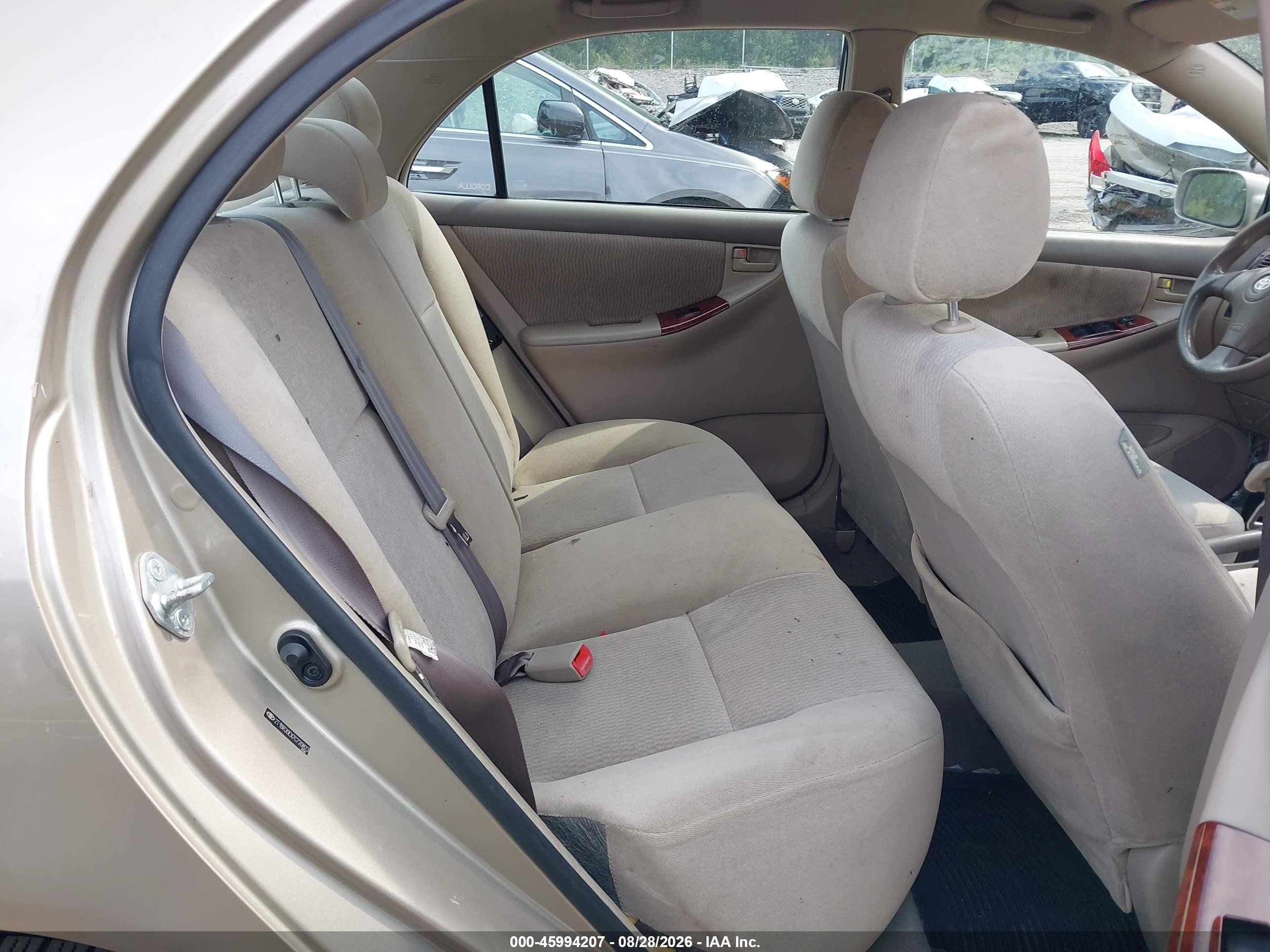2007 Toyota Corolla Le Золотой vin: 2T1BR30EX7C720823