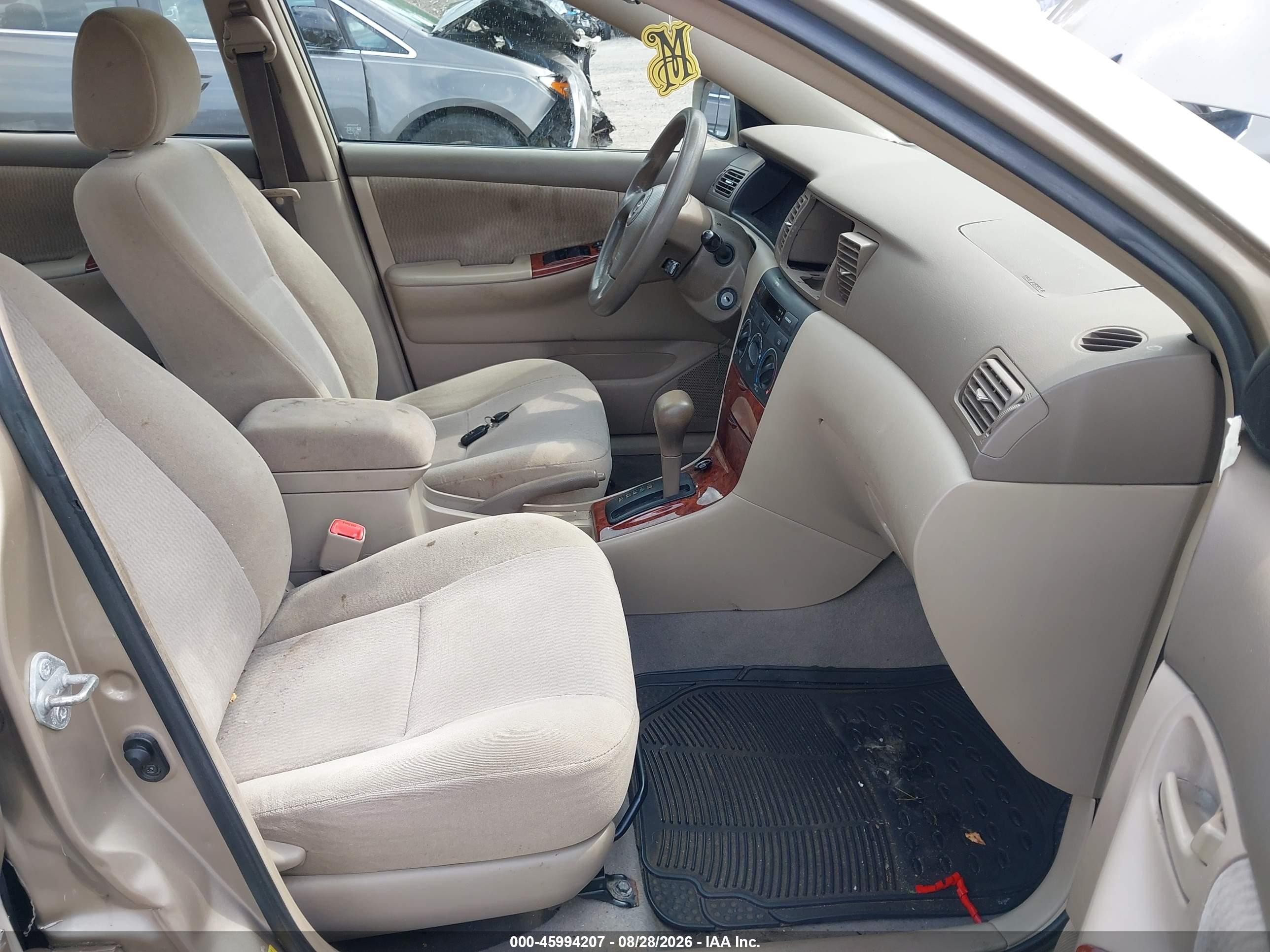 2007 Toyota Corolla Le Золотой vin: 2T1BR30EX7C720823