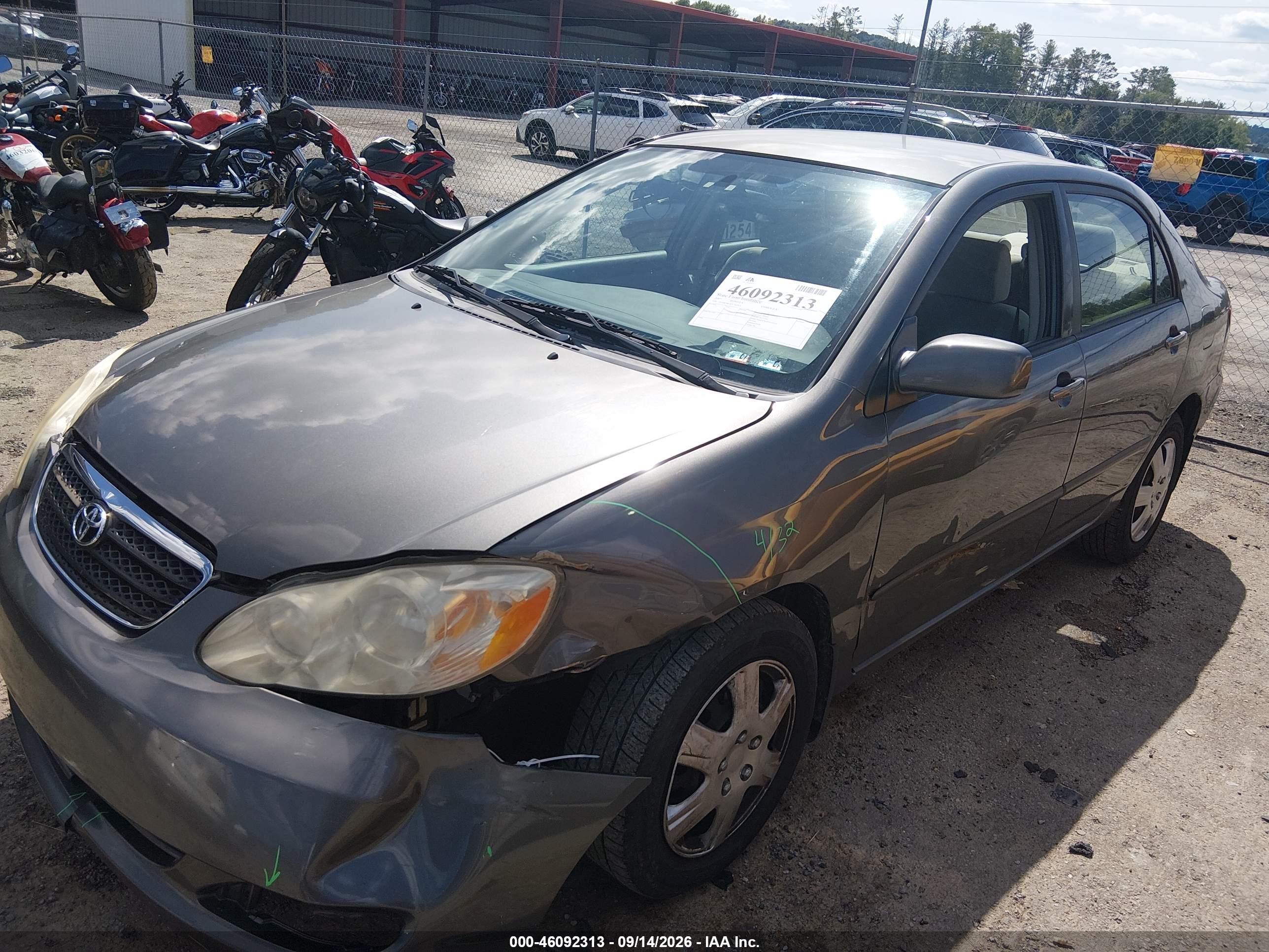 2007 Toyota Corolla Le Gray vin: 2T1BR30EX7C761954