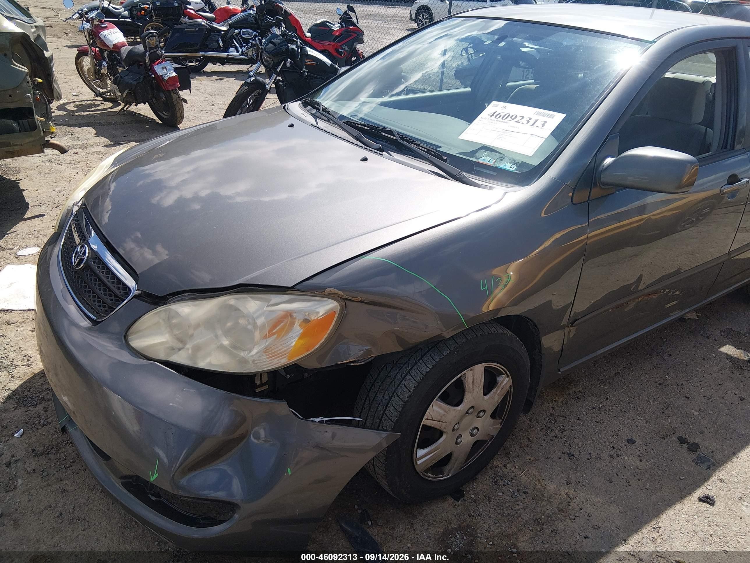 2007 Toyota Corolla Le Gray vin: 2T1BR30EX7C761954