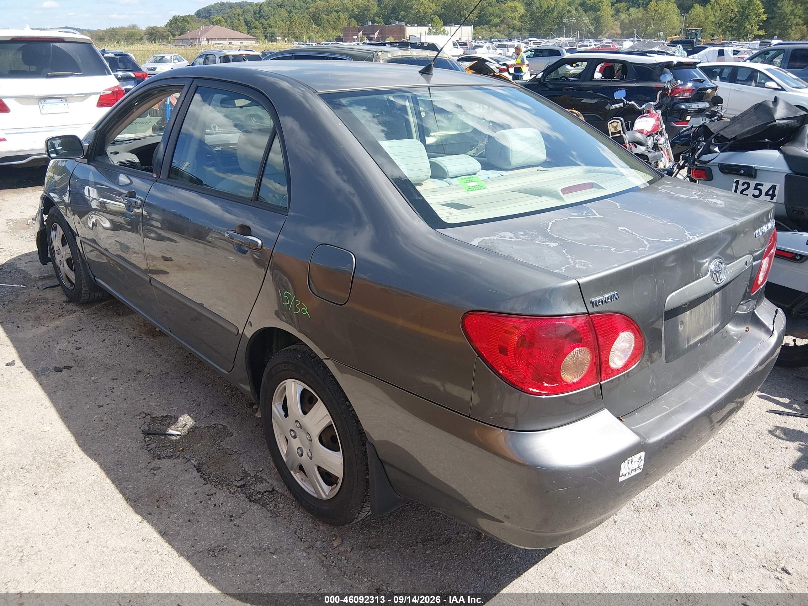 2007 Toyota Corolla Le Gray vin: 2T1BR30EX7C761954