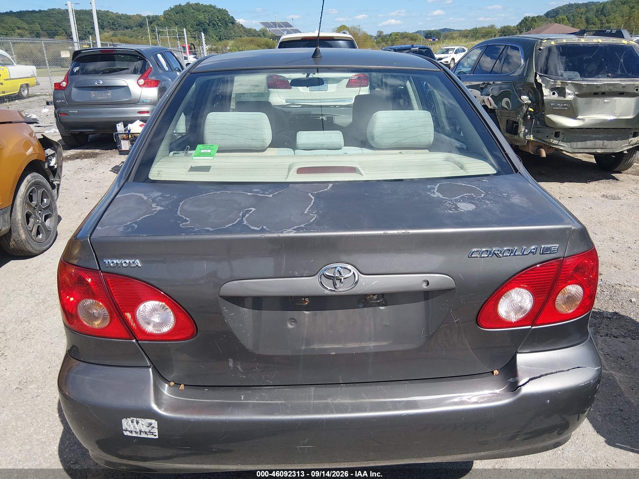 2007 Toyota Corolla Le Gray vin: 2T1BR30EX7C761954