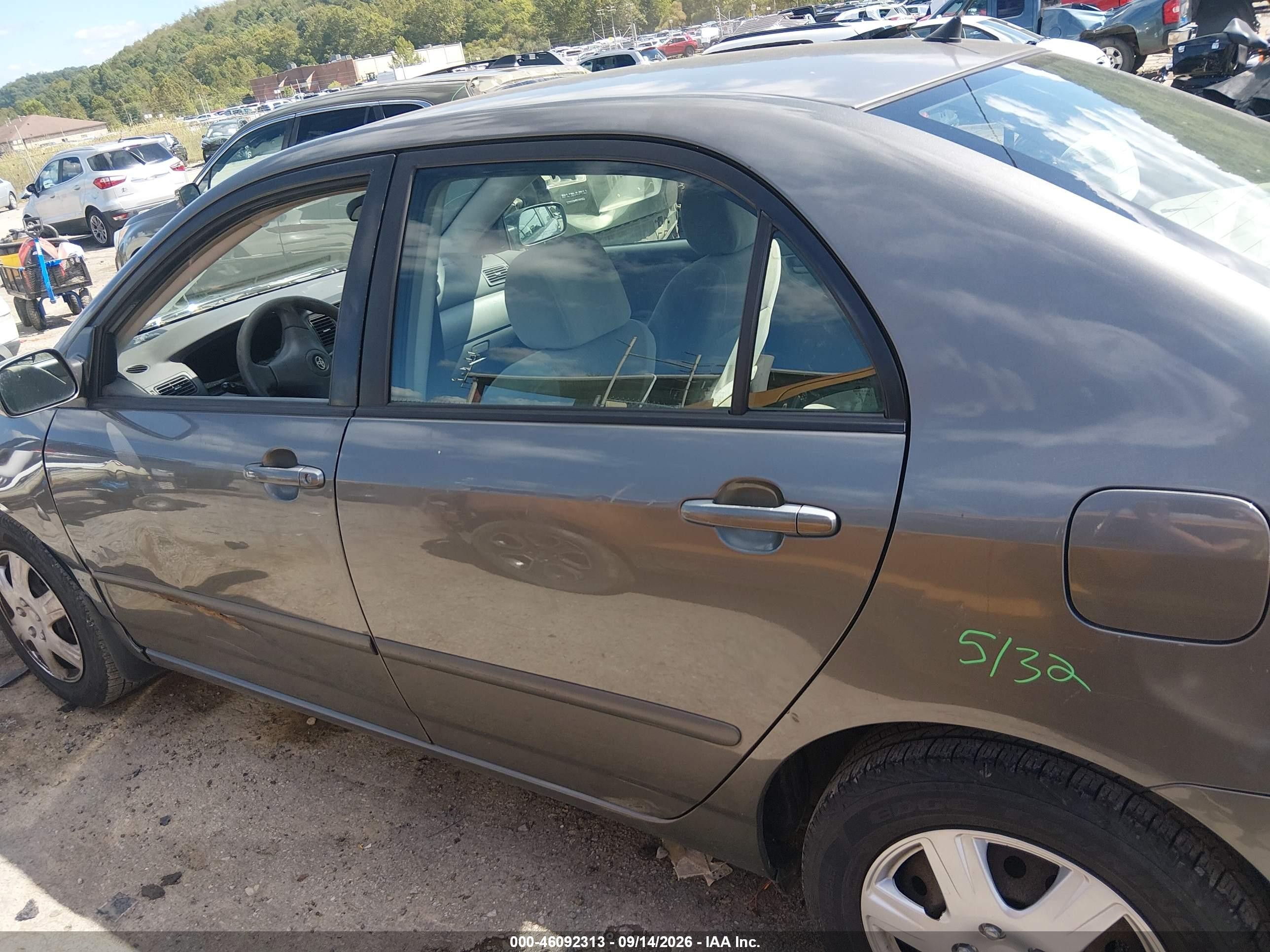 2007 Toyota Corolla Le Gray vin: 2T1BR30EX7C761954