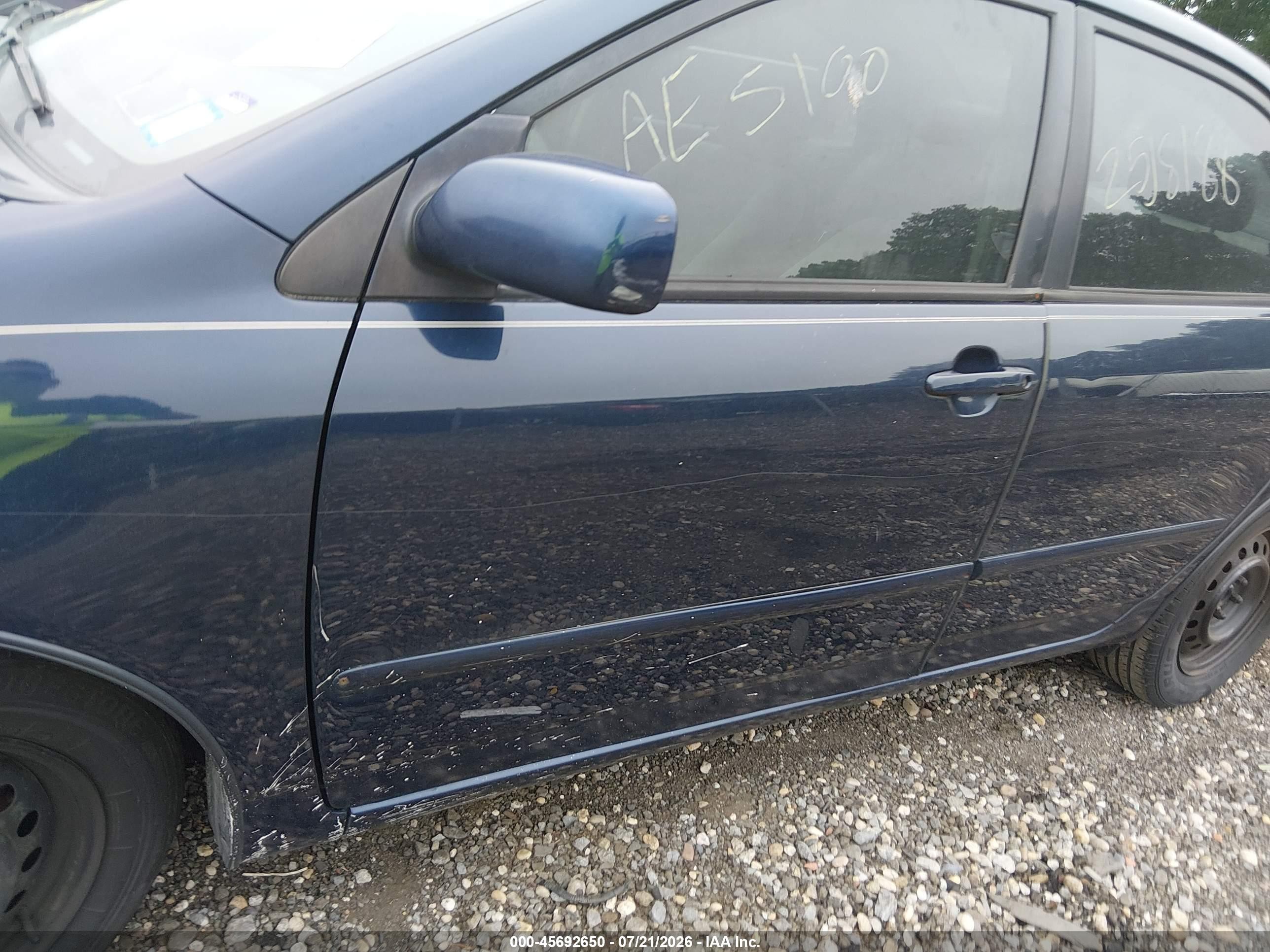 2007 Toyota Corolla Le Синий vin: 2T1BR30EX7C820193