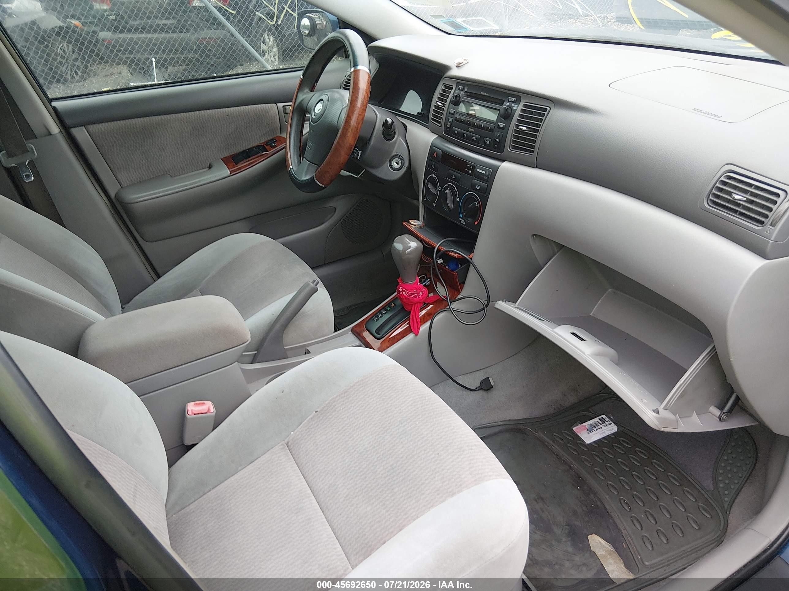 2007 Toyota Corolla Le Синий vin: 2T1BR30EX7C820193