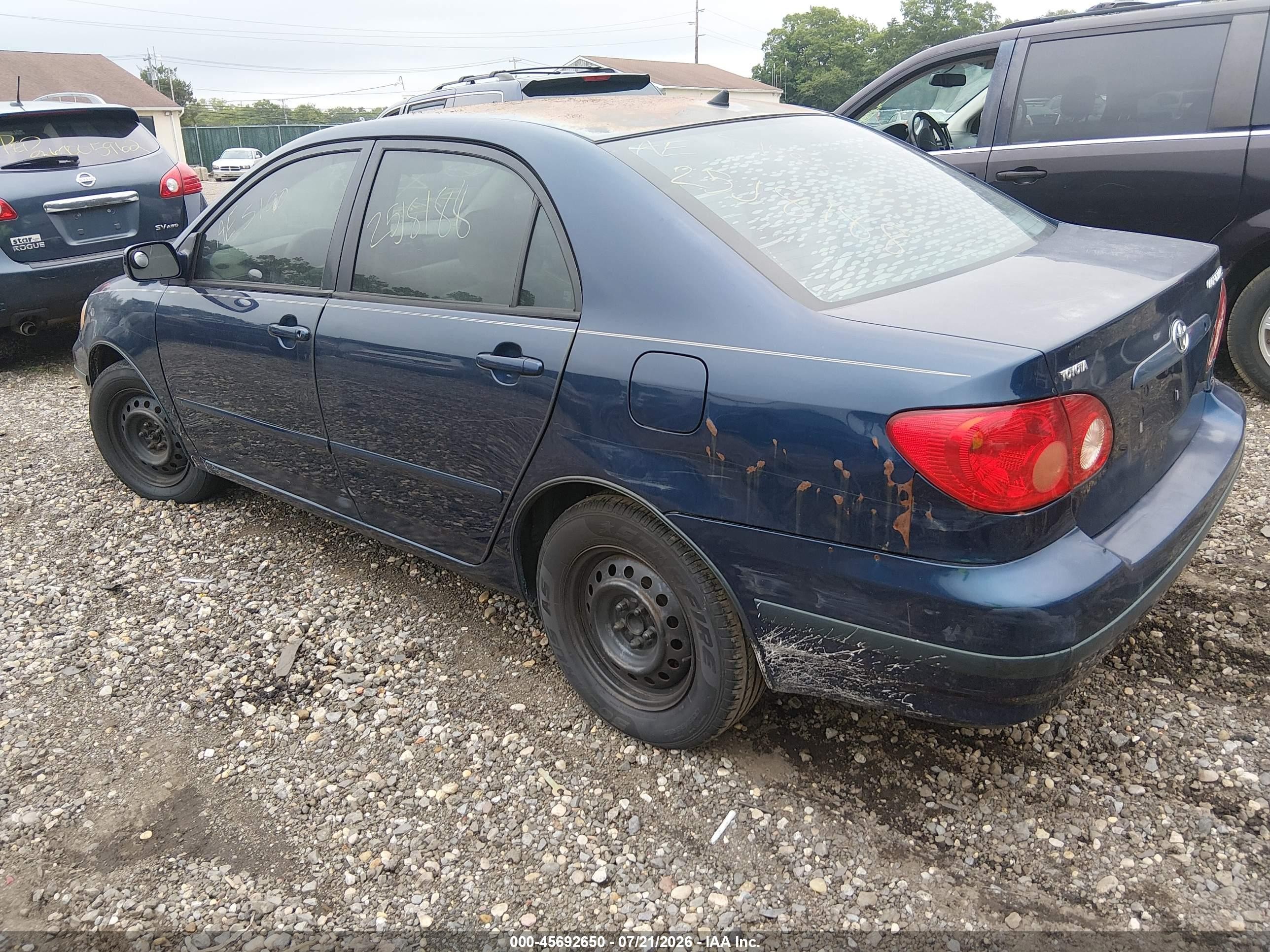 2007 Toyota Corolla Le Синий vin: 2T1BR30EX7C820193