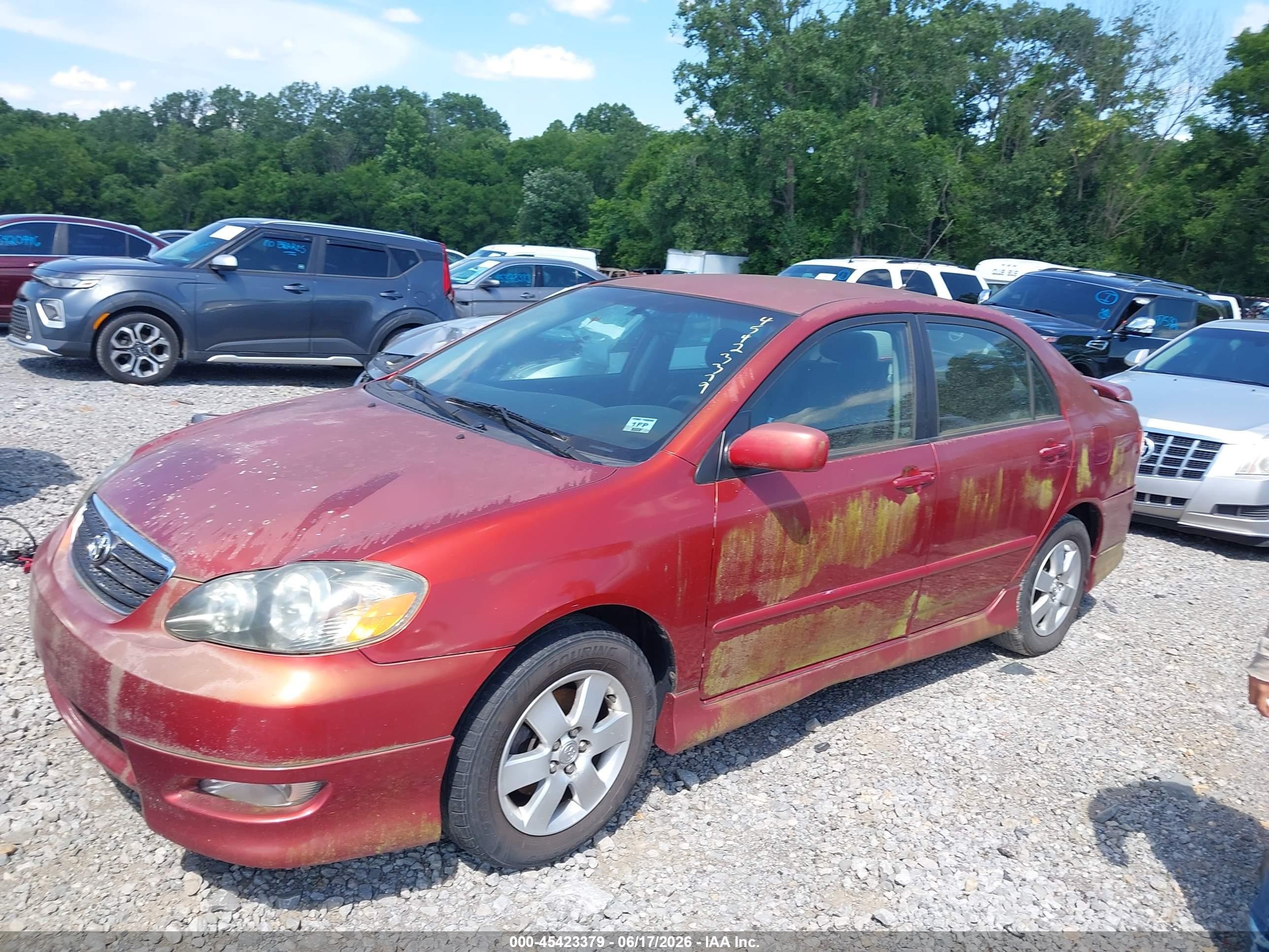 2007 Toyota Corolla S Red vin: 2T1BR30EX7C825779