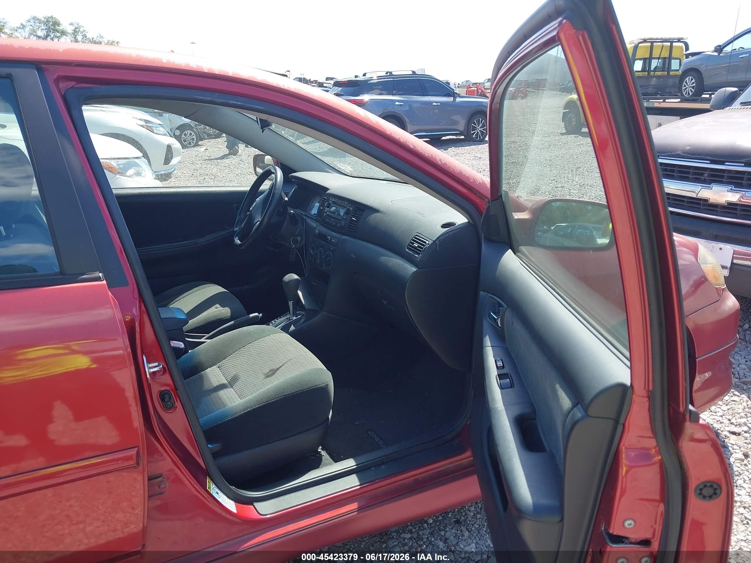 2007 Toyota Corolla S Red vin: 2T1BR30EX7C825779