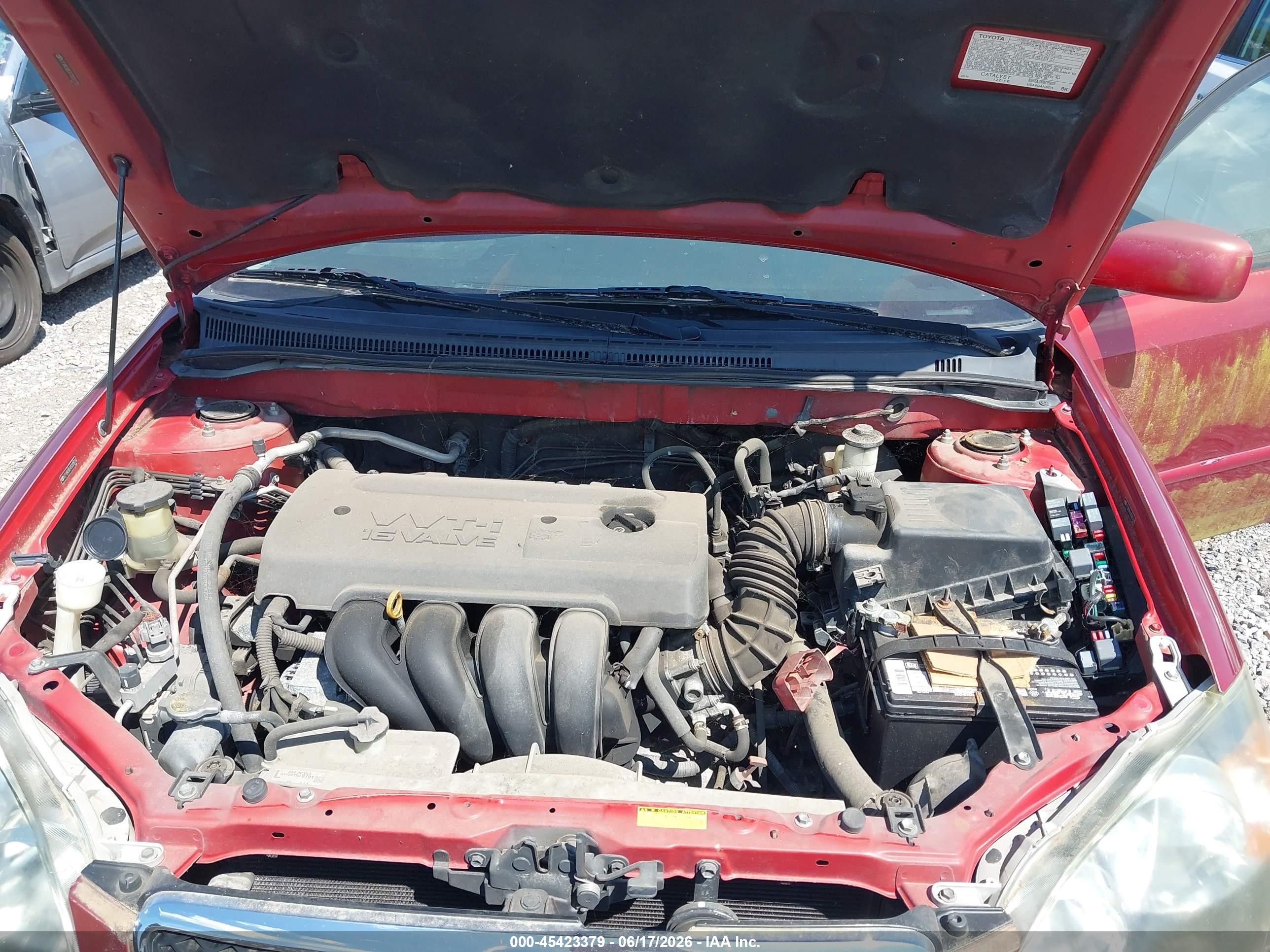 2007 Toyota Corolla S Red vin: 2T1BR30EX7C825779