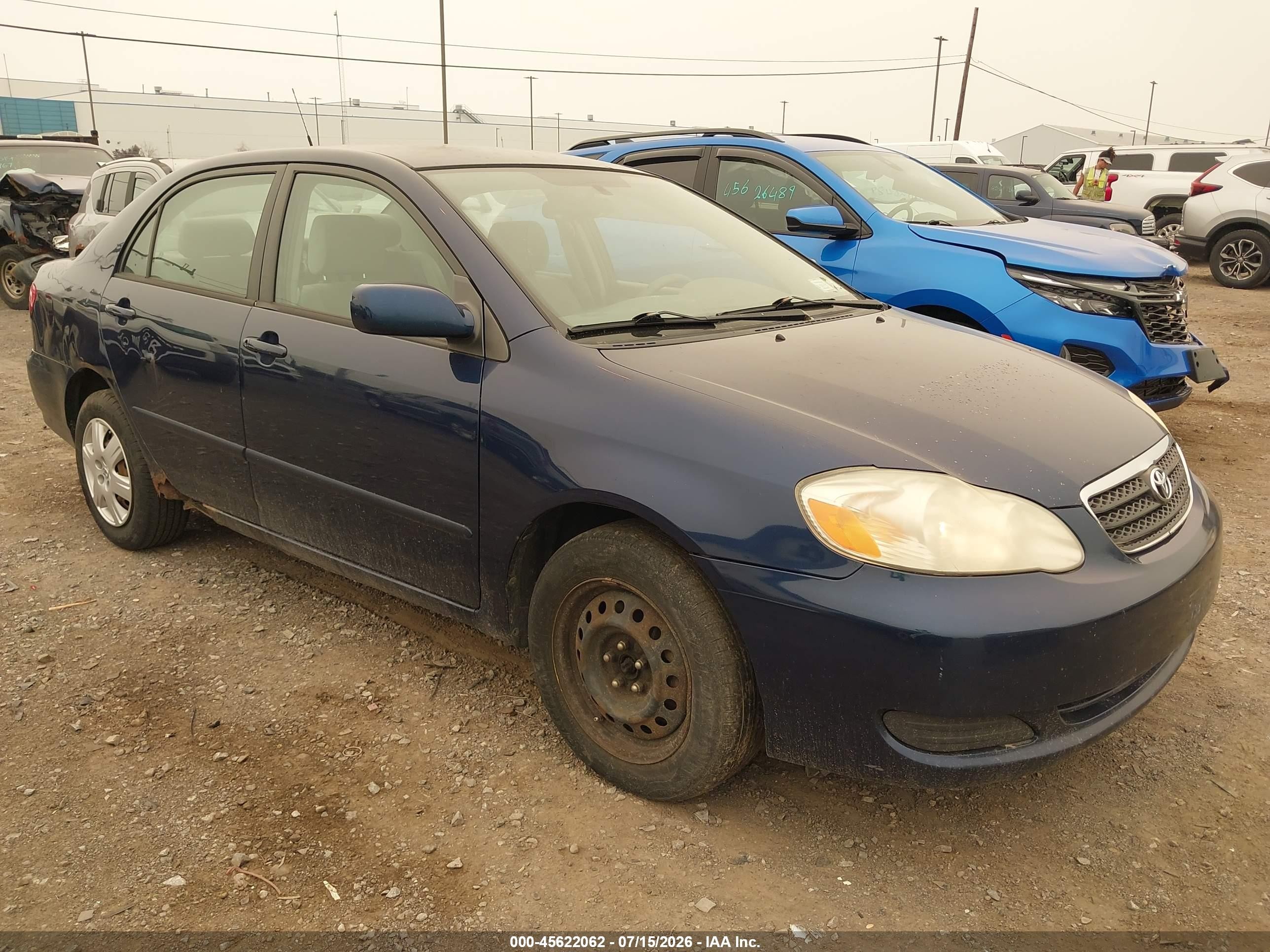 2008 Toyota Corolla Le Blue vin: 2T1BR30EX8C883621