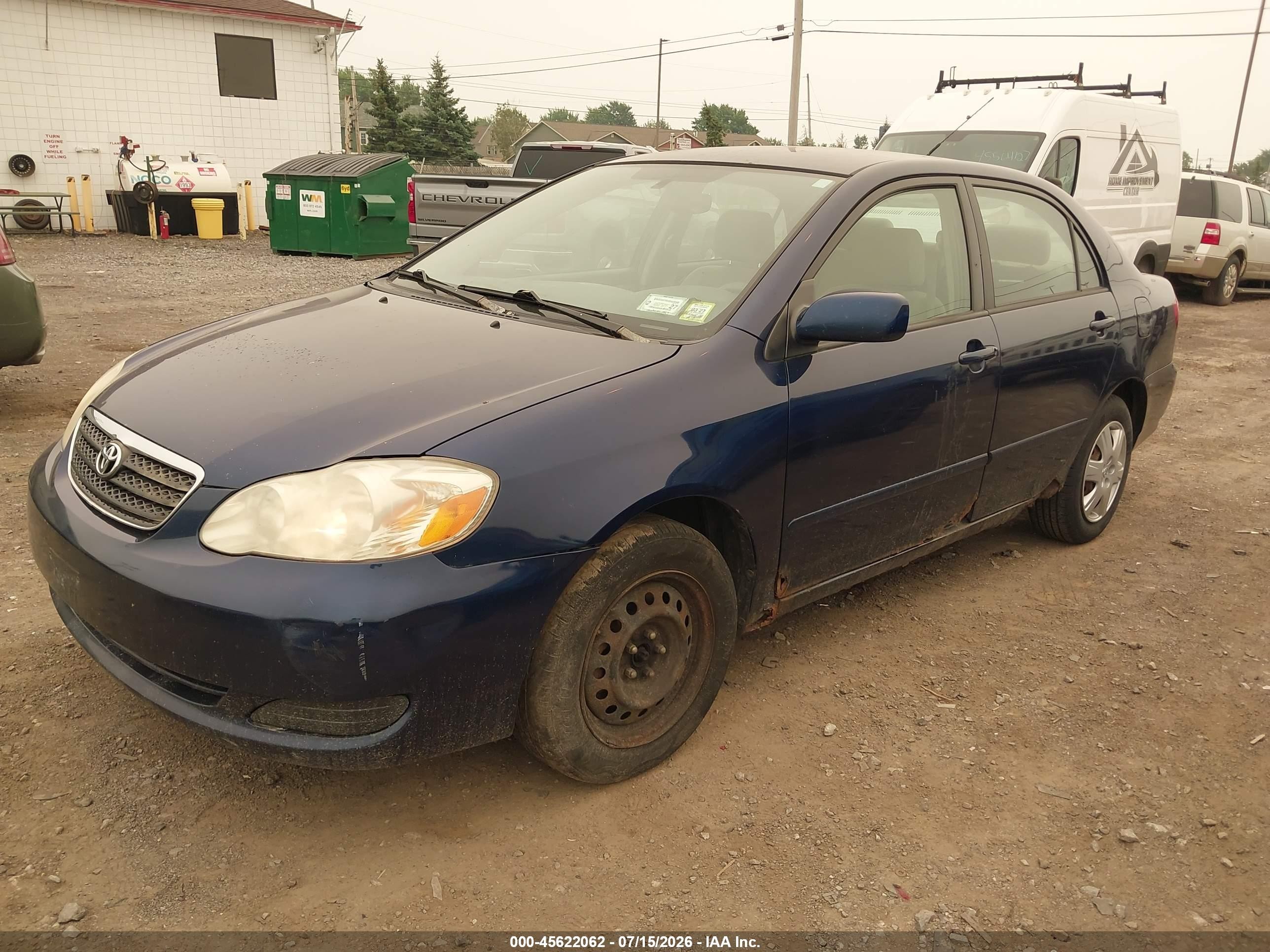 2008 Toyota Corolla Le Blue vin: 2T1BR30EX8C883621