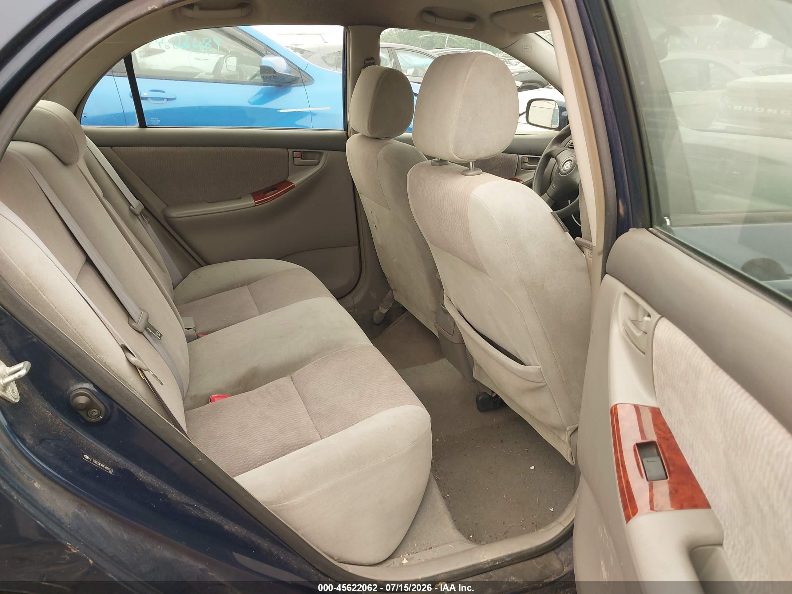 2008 Toyota Corolla Le Blue vin: 2T1BR30EX8C883621