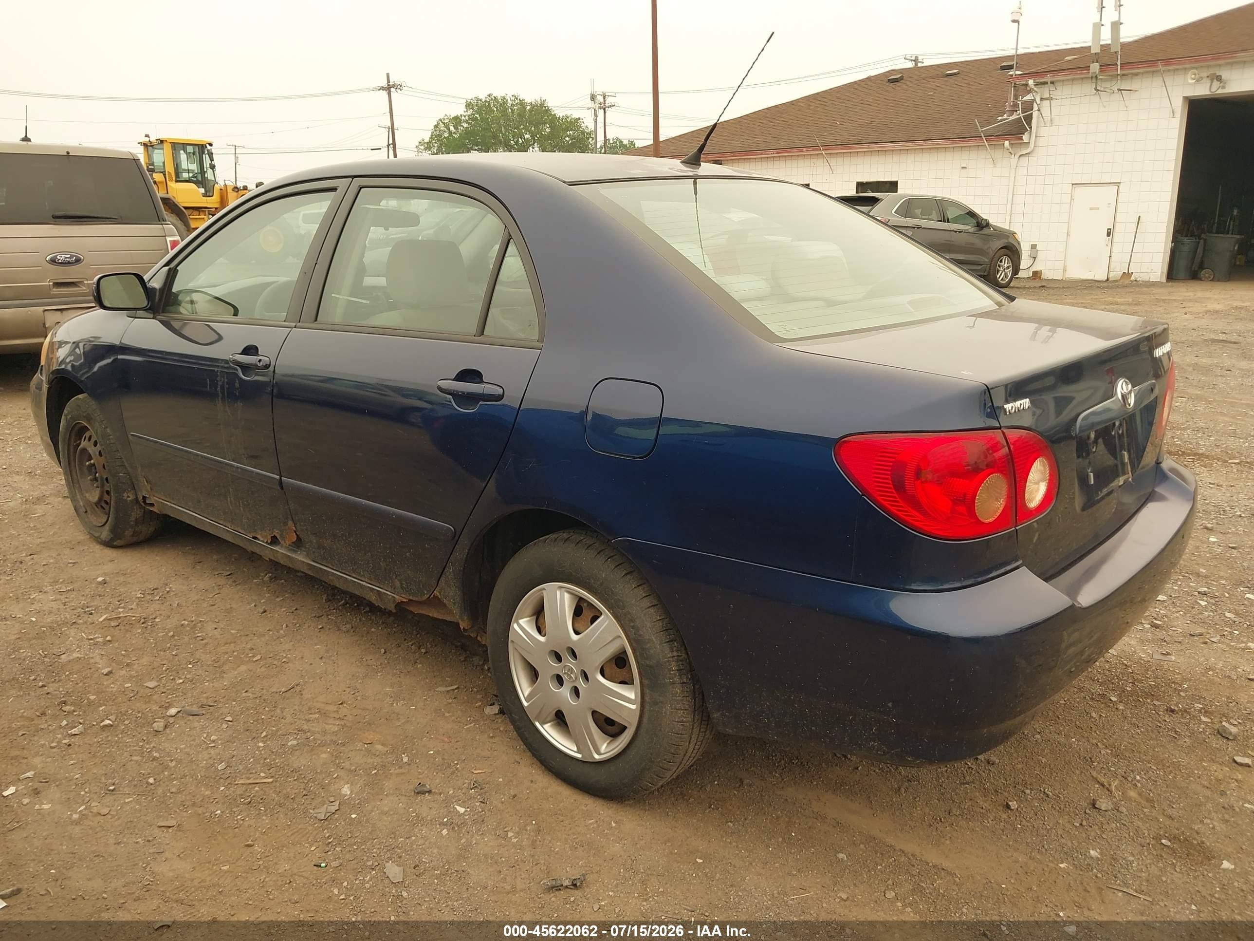 2008 Toyota Corolla Le Blue vin: 2T1BR30EX8C883621