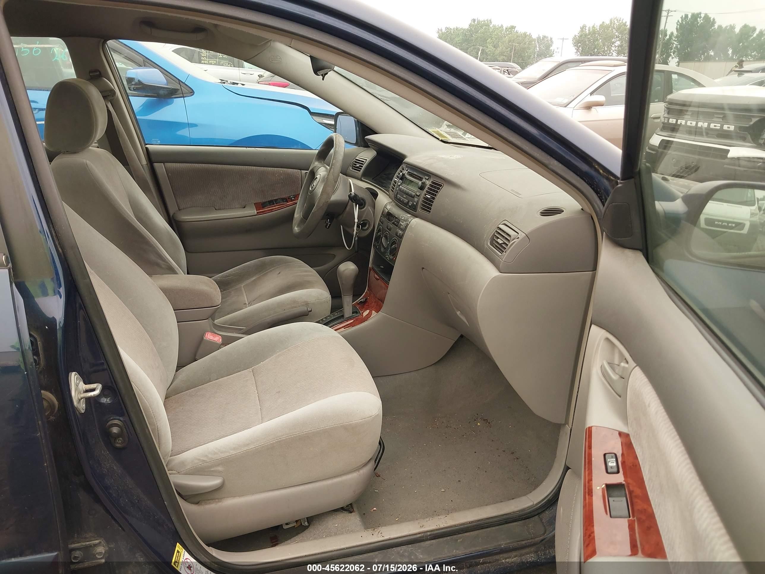 2008 Toyota Corolla Le Blue vin: 2T1BR30EX8C883621