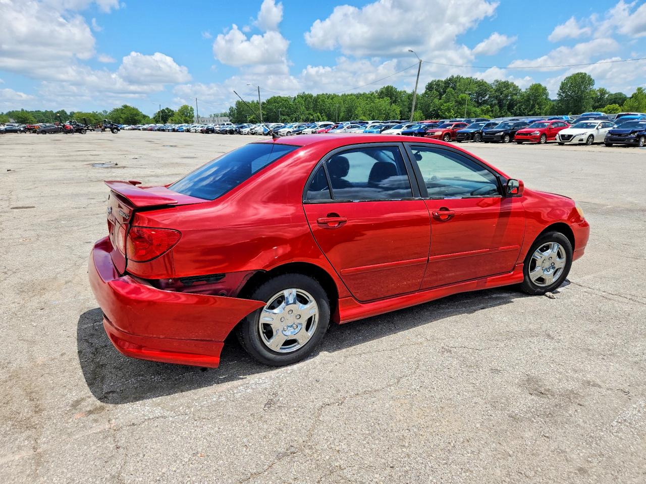 2003 Toyota Corolla S Red vin: 2T1BR32E03C018081