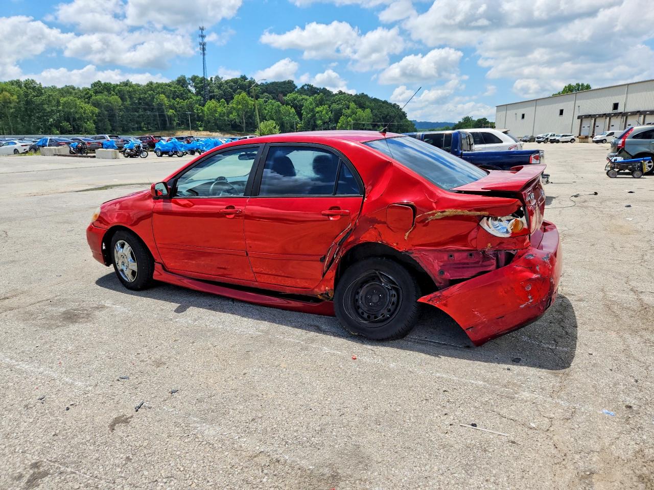 2003 Toyota Corolla S Red vin: 2T1BR32E03C018081