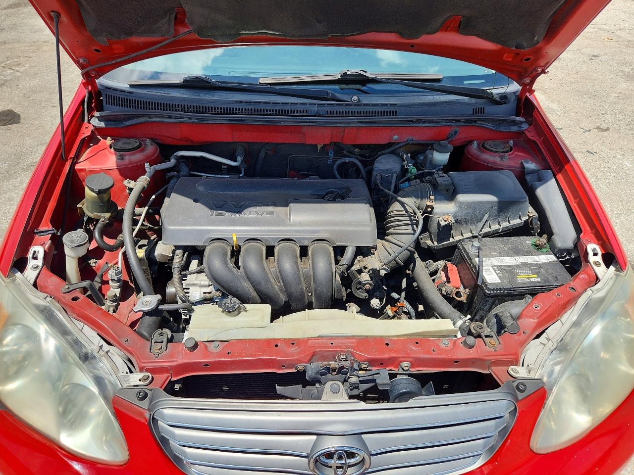 2003 Toyota Corolla S Red vin: 2T1BR32E03C018081