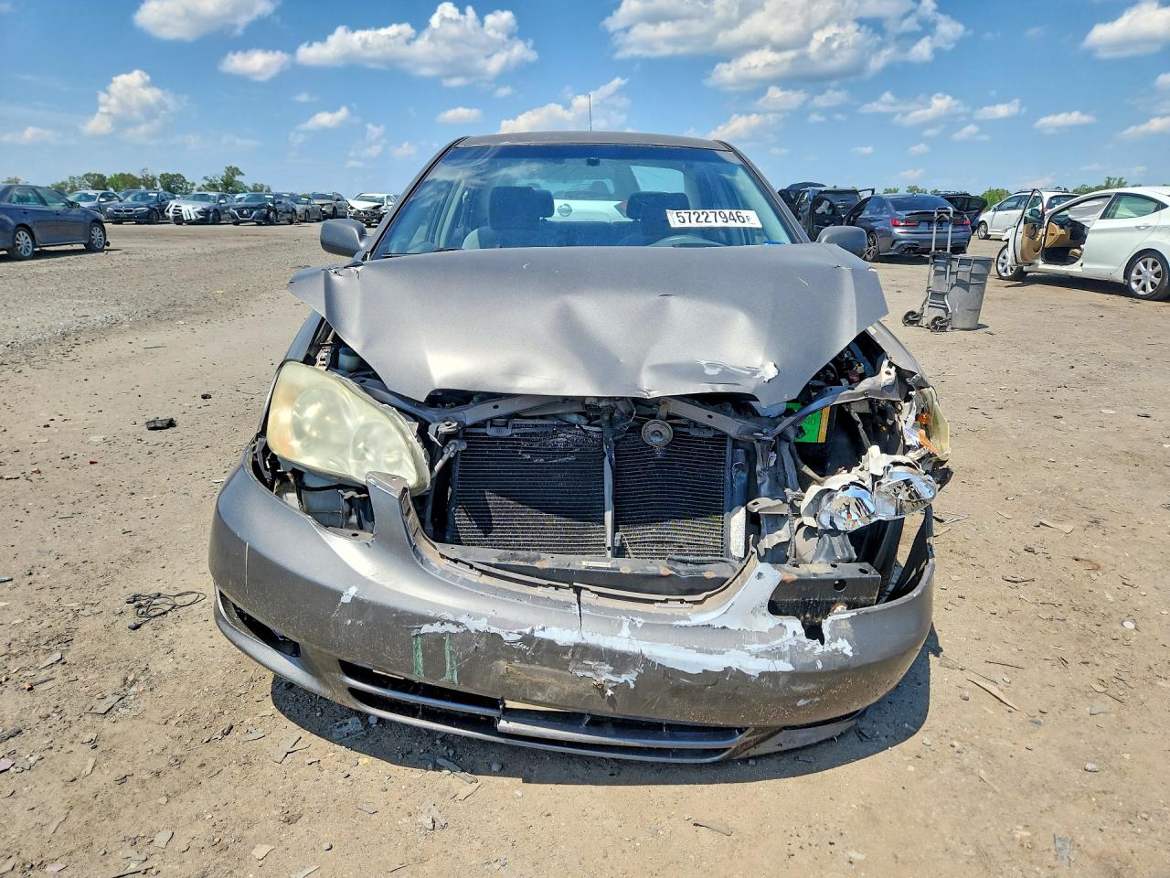 2003 Toyota Corolla Ce Gray vin: 2T1BR32E03C021224