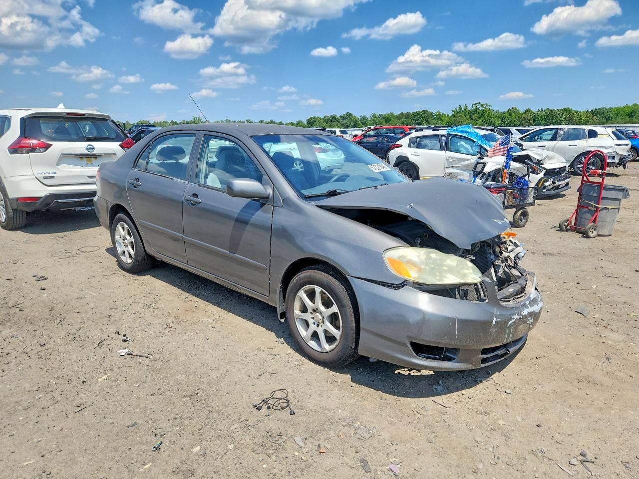 2003 Toyota Corolla Ce Gray vin: 2T1BR32E03C021224