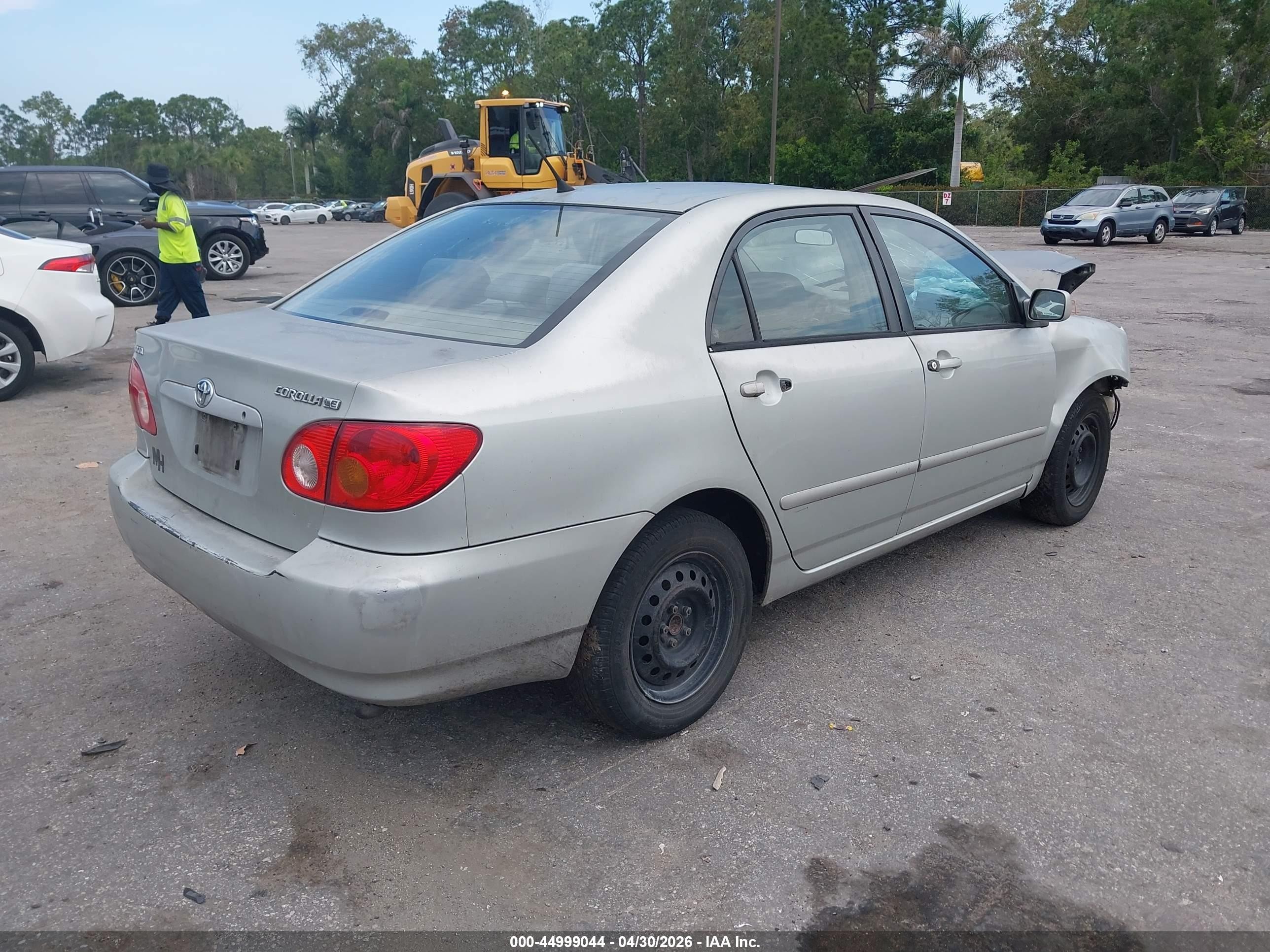 2003 Toyota Corolla Le Silver vin: 2T1BR32E03C107570