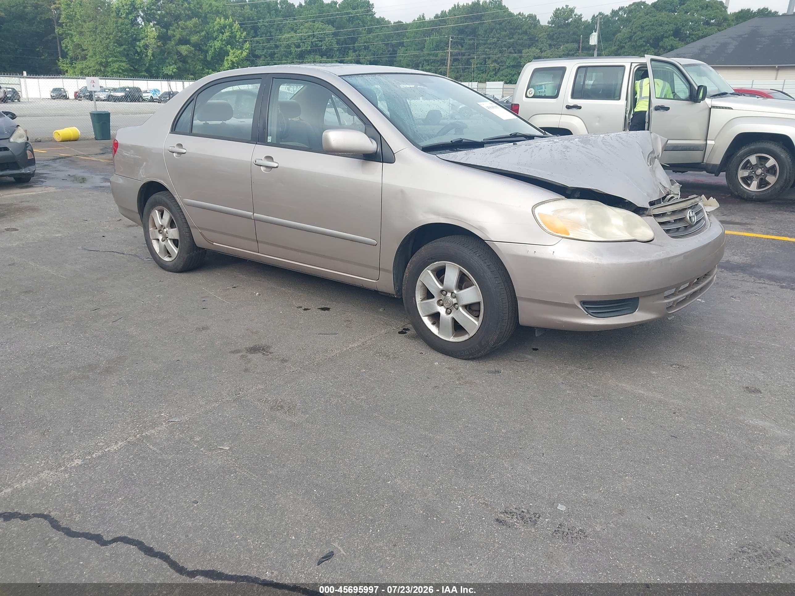 2003 Toyota Corolla Le Beige vin: 2T1BR32E03C138740
