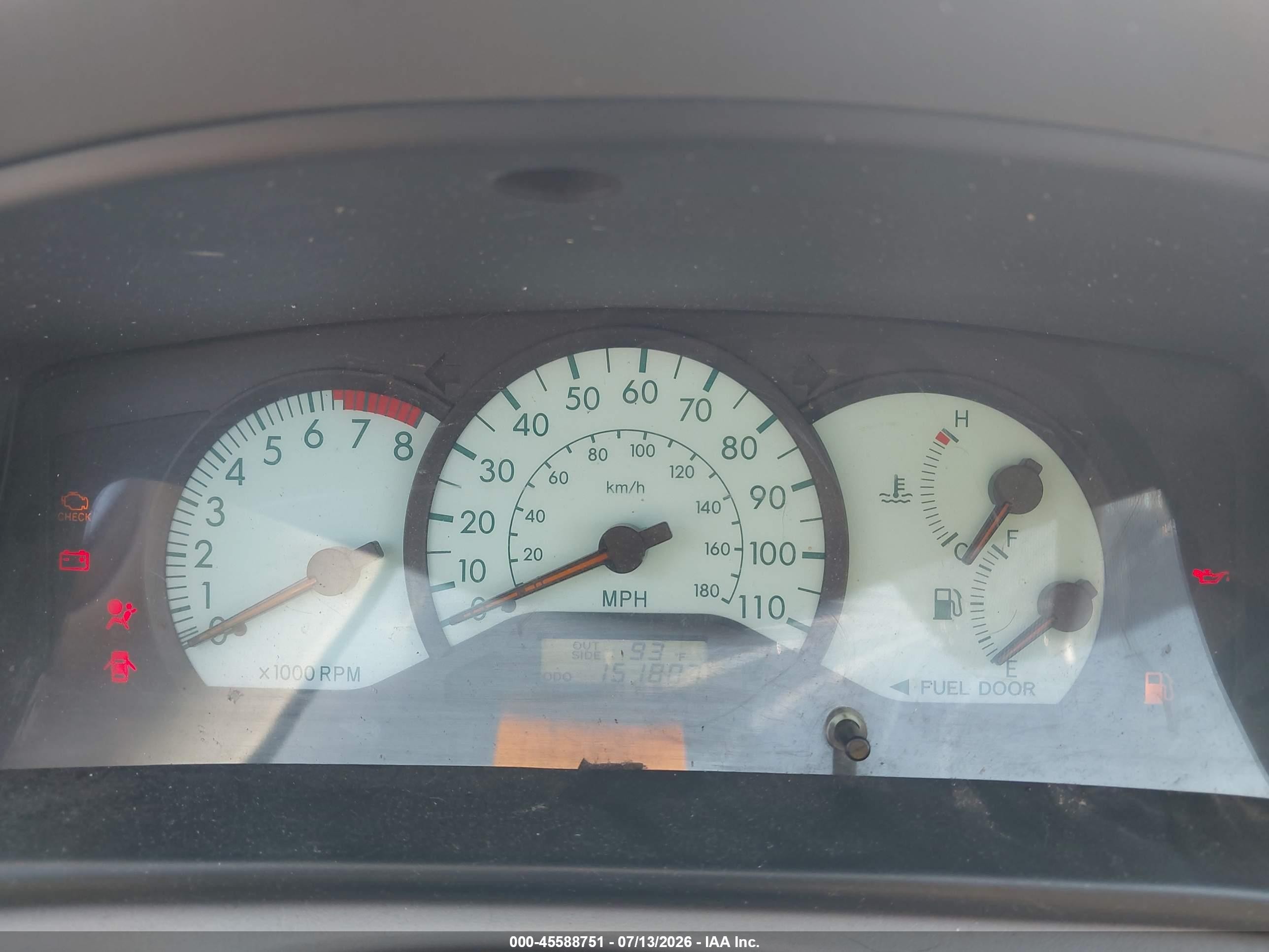 2003 Toyota Corolla Le Gray vin: 2T1BR32E03C154159